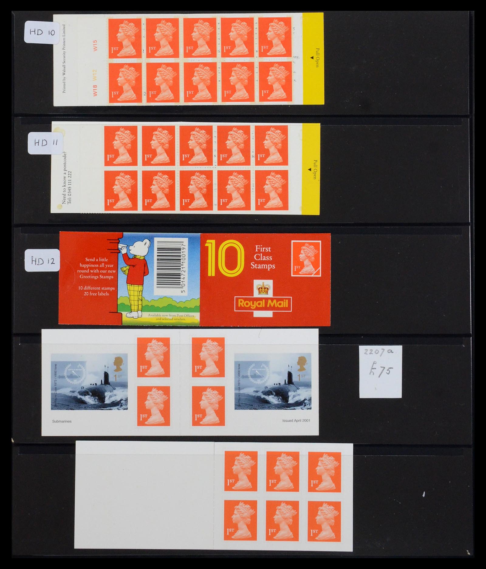 36368 037 - Postzegelverzameling 36368 Engeland postzegelboekjes 1976-2000.