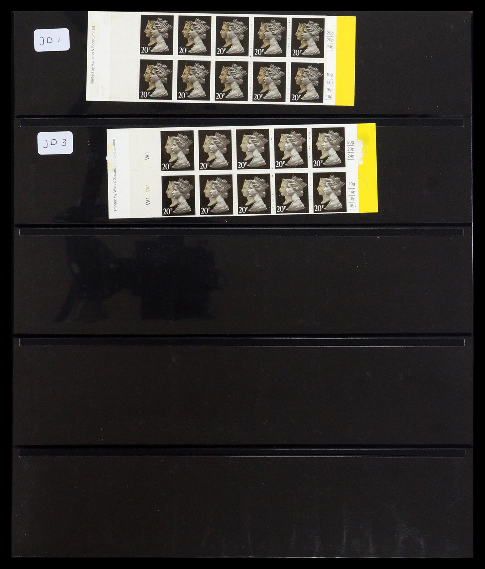 36368 039 - Postzegelverzameling 36368 Engeland postzegelboekjes 1976-2000.