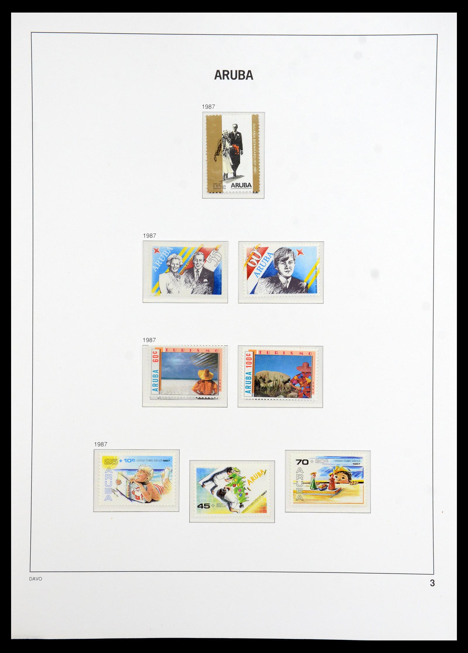36369 003 - Stamp collection 36369 Aruba 1986-2009.