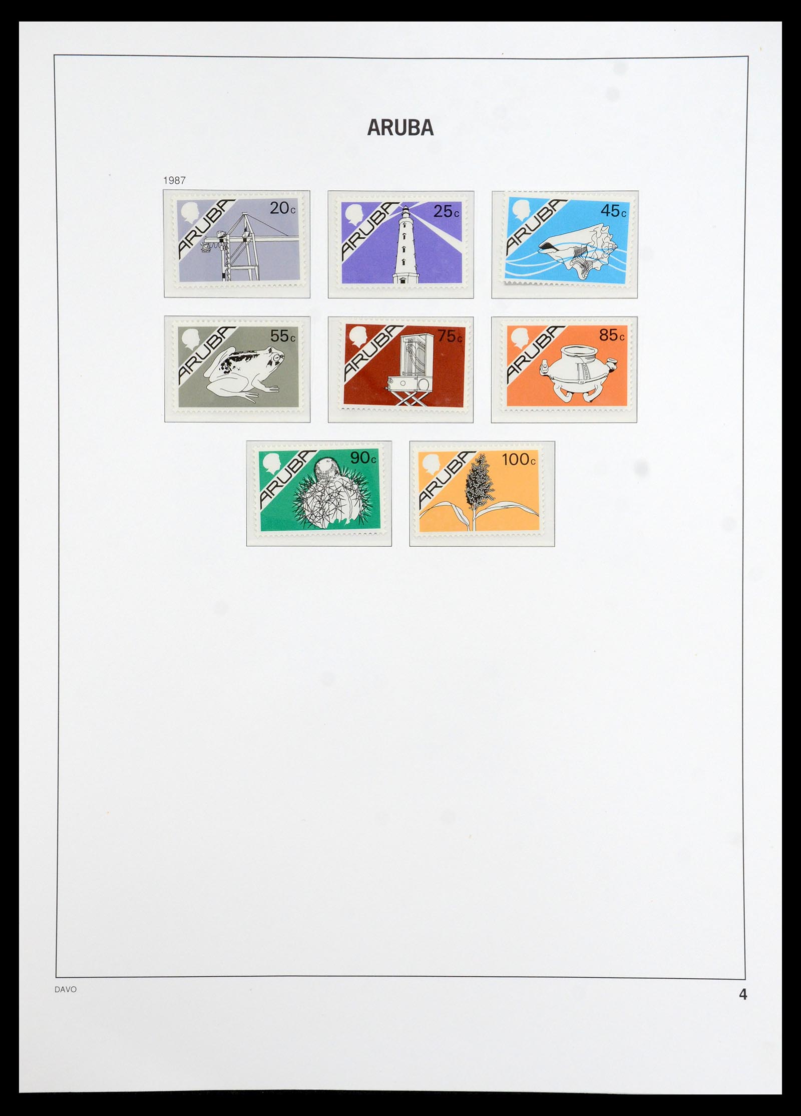 36369 004 - Stamp collection 36369 Aruba 1986-2009.