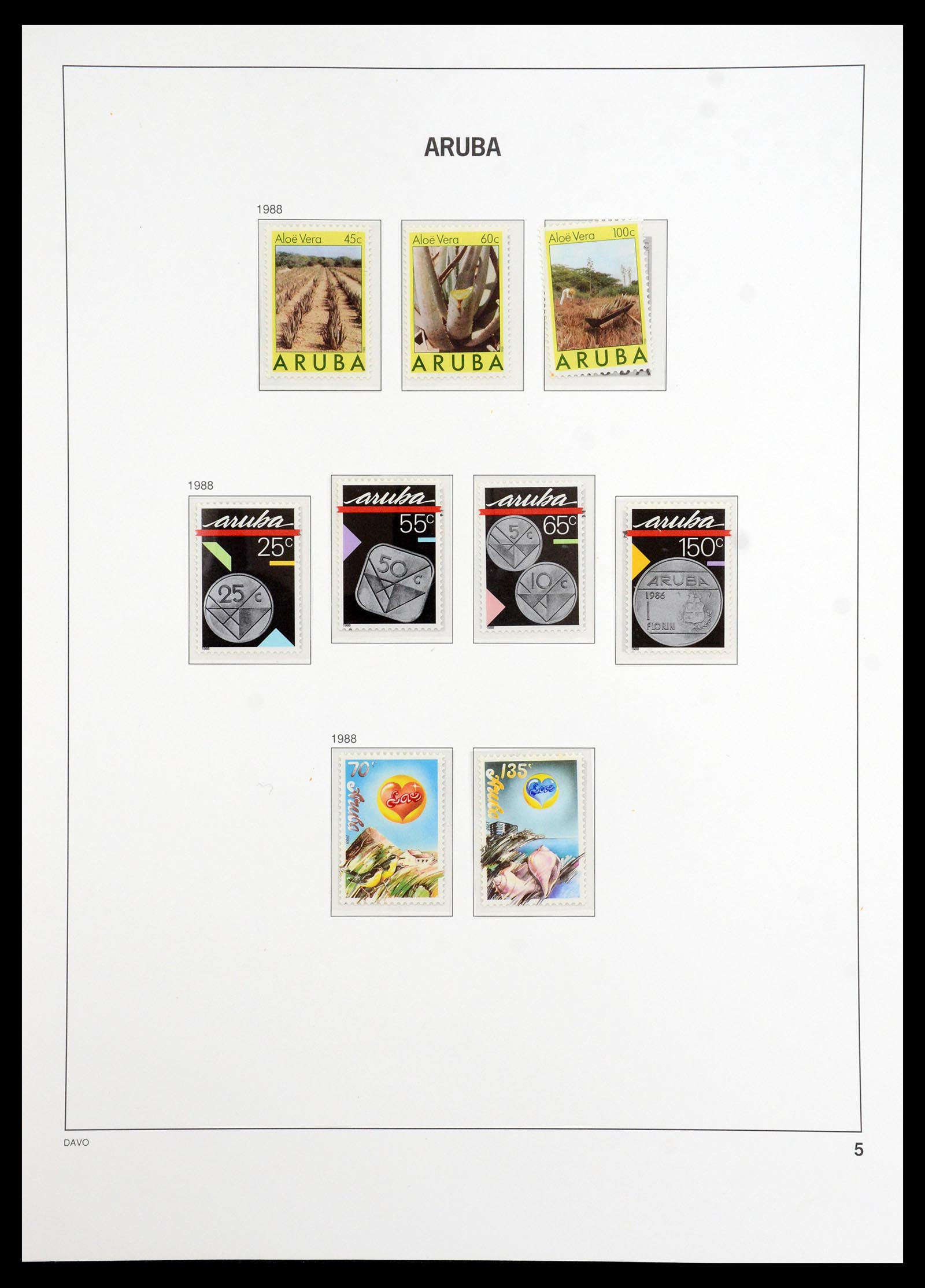 36369 005 - Stamp collection 36369 Aruba 1986-2009.