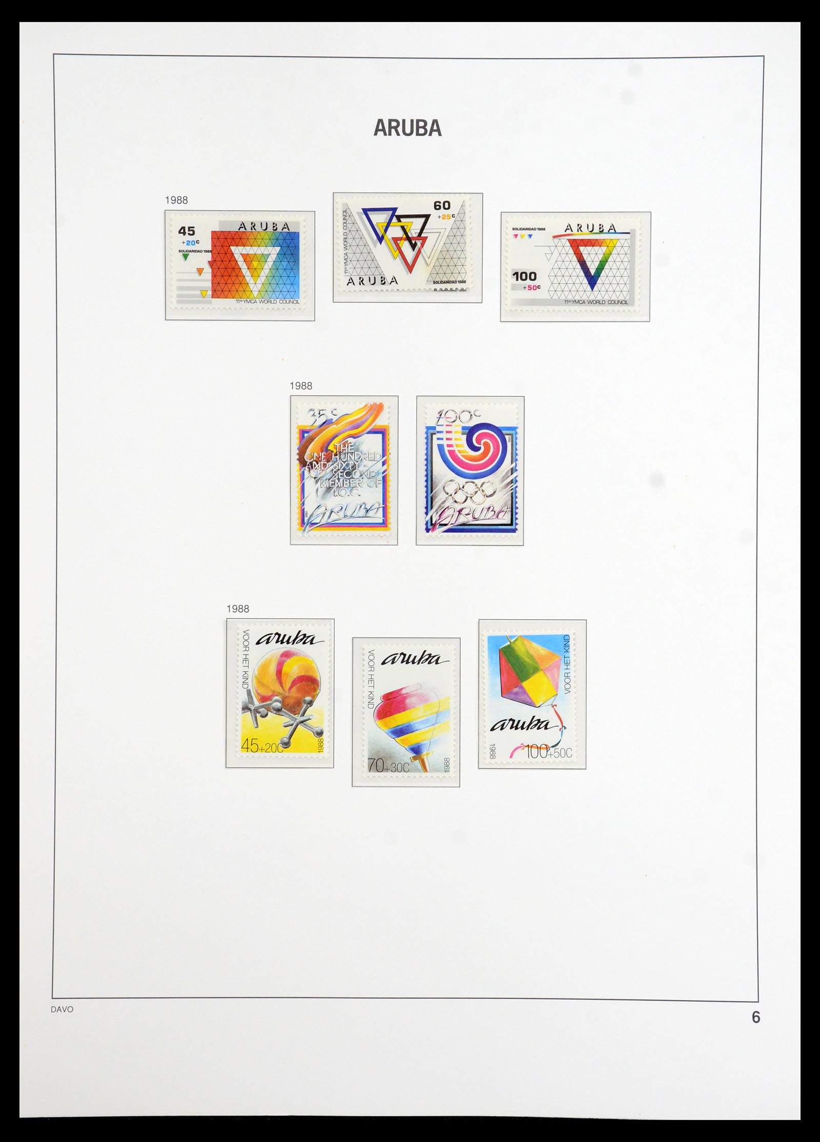 36369 006 - Postzegelverzameling 36369 Aruba 1986-2009.