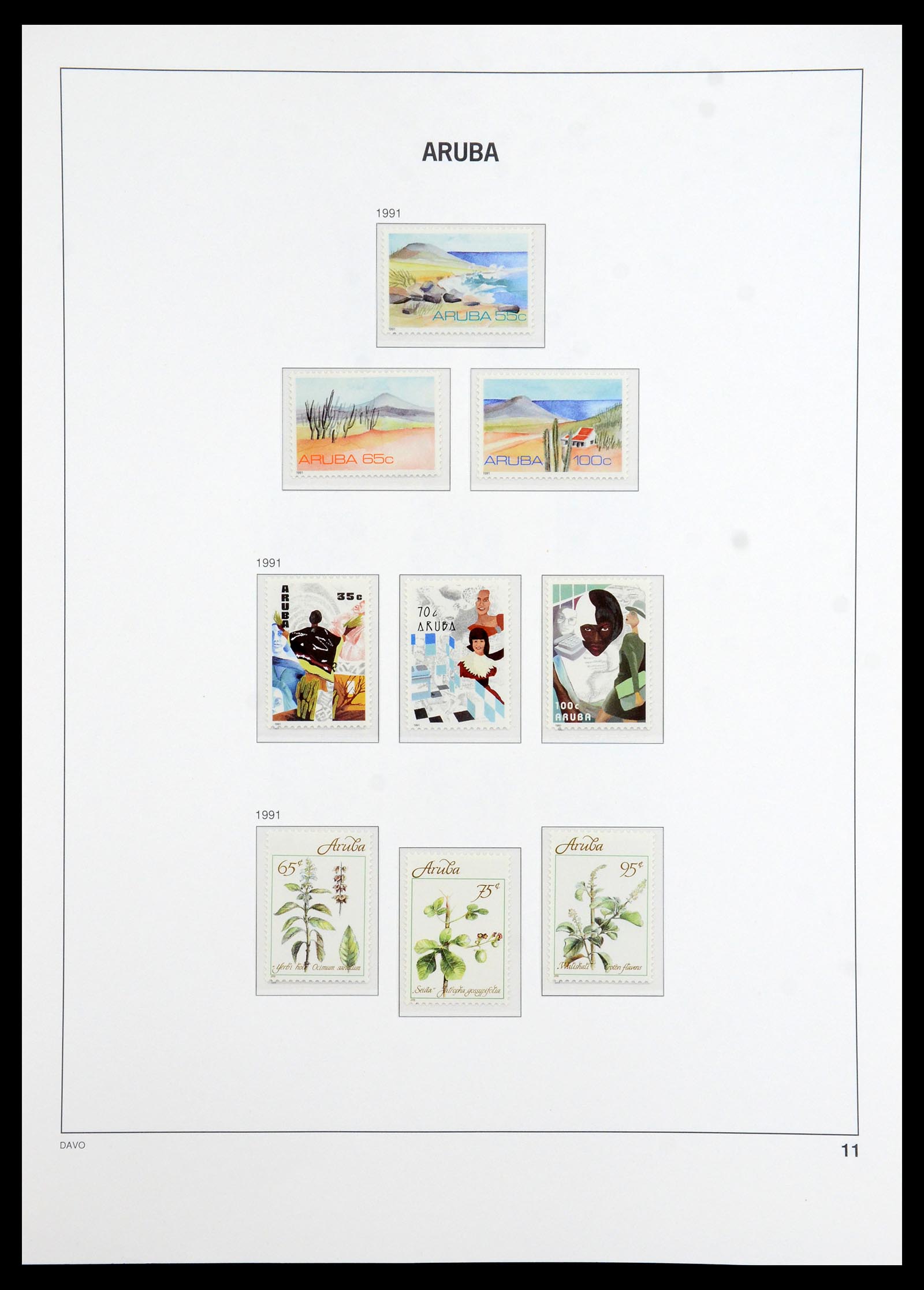 36369 011 - Postzegelverzameling 36369 Aruba 1986-2009.