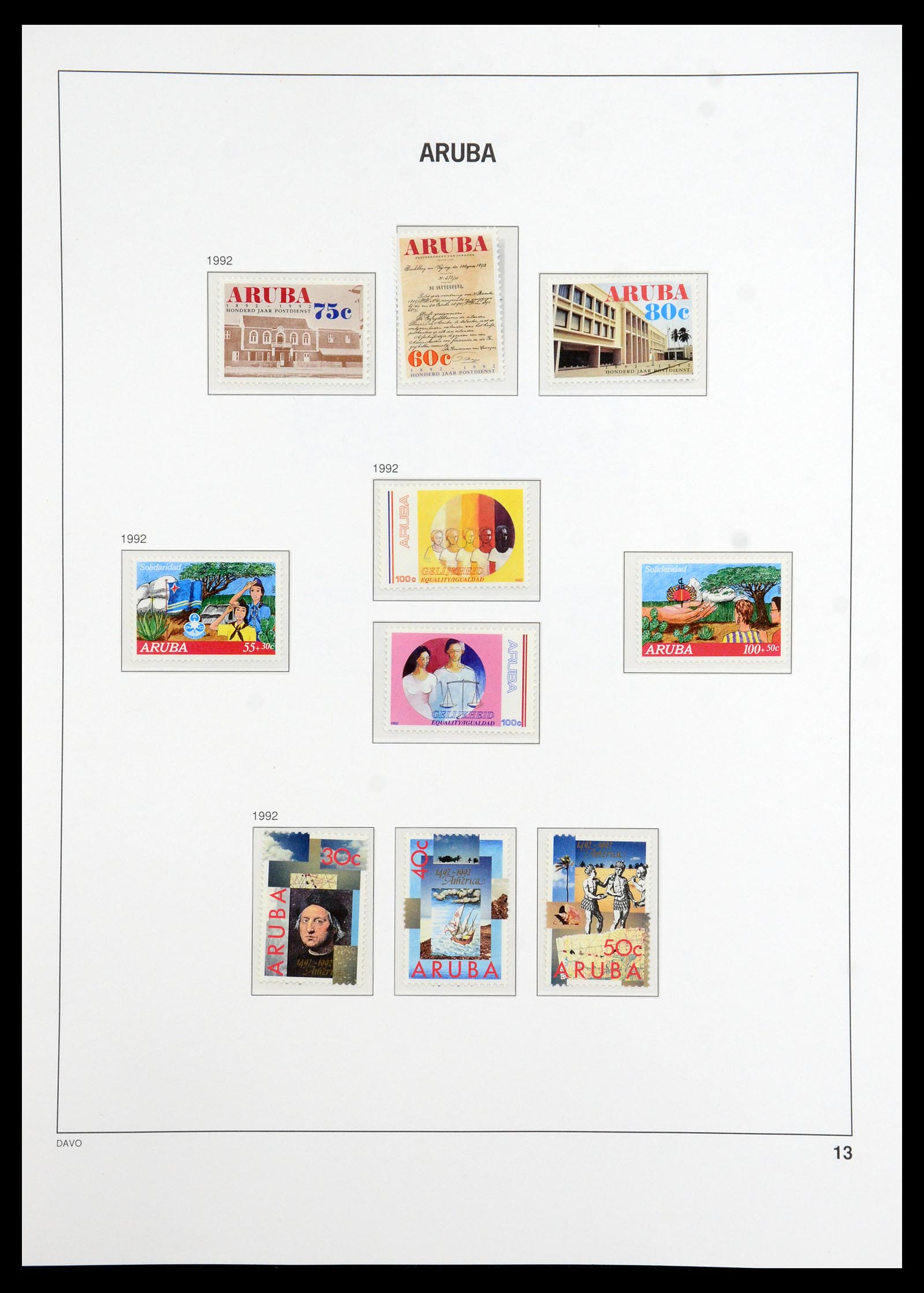 36369 013 - Postzegelverzameling 36369 Aruba 1986-2009.