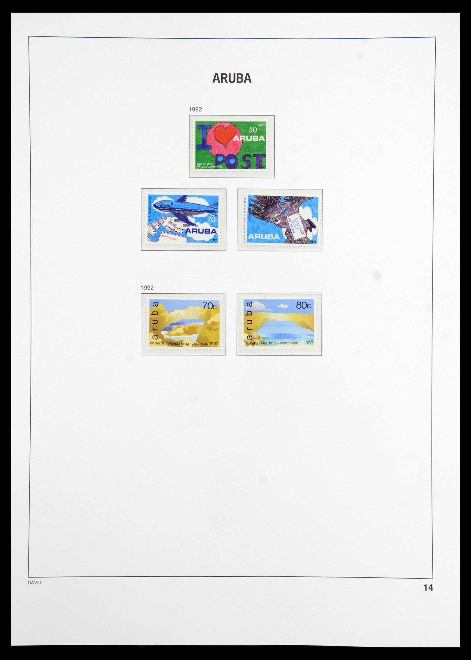36369 014 - Postzegelverzameling 36369 Aruba 1986-2009.