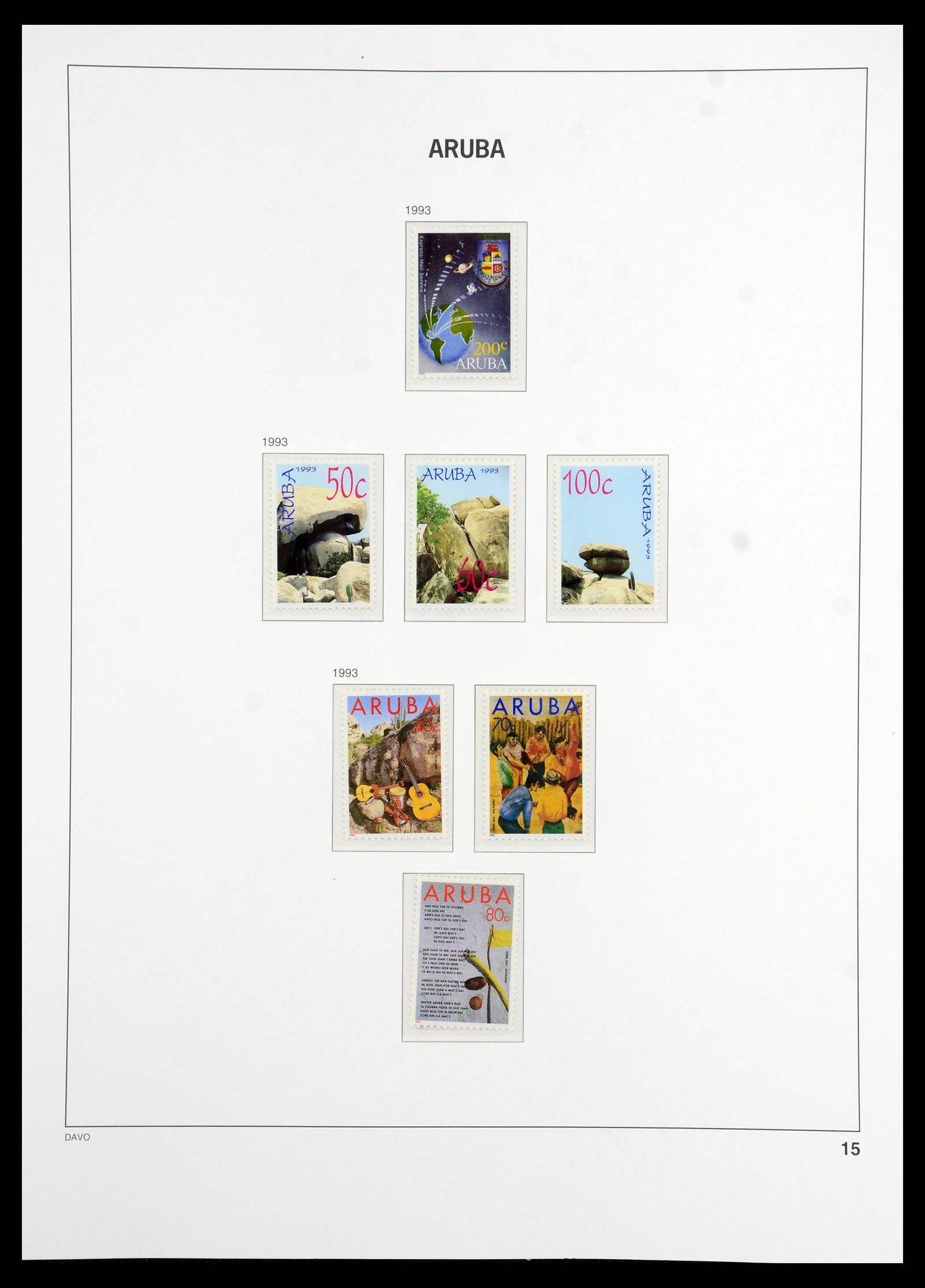36369 015 - Postzegelverzameling 36369 Aruba 1986-2009.
