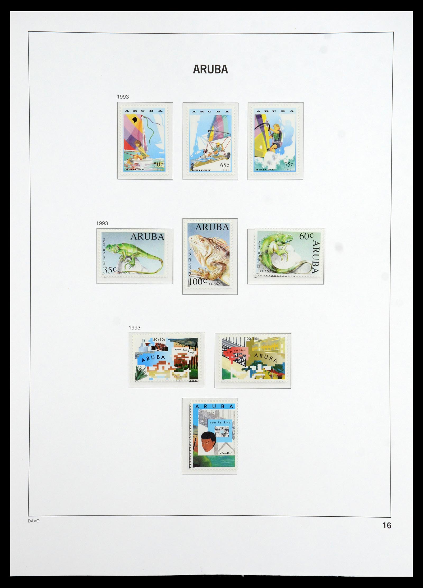 36369 016 - Postzegelverzameling 36369 Aruba 1986-2009.