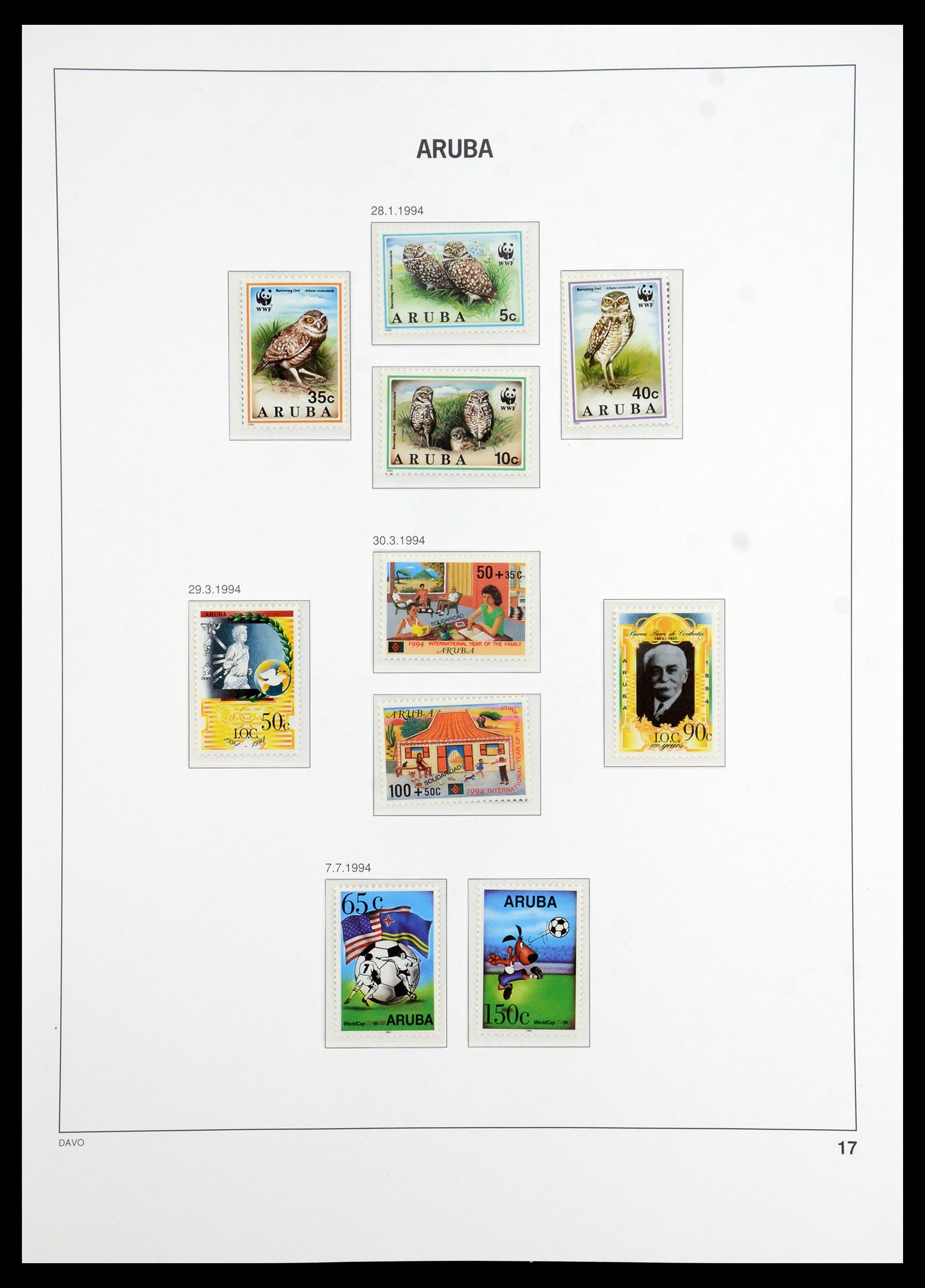 36369 017 - Postzegelverzameling 36369 Aruba 1986-2009.