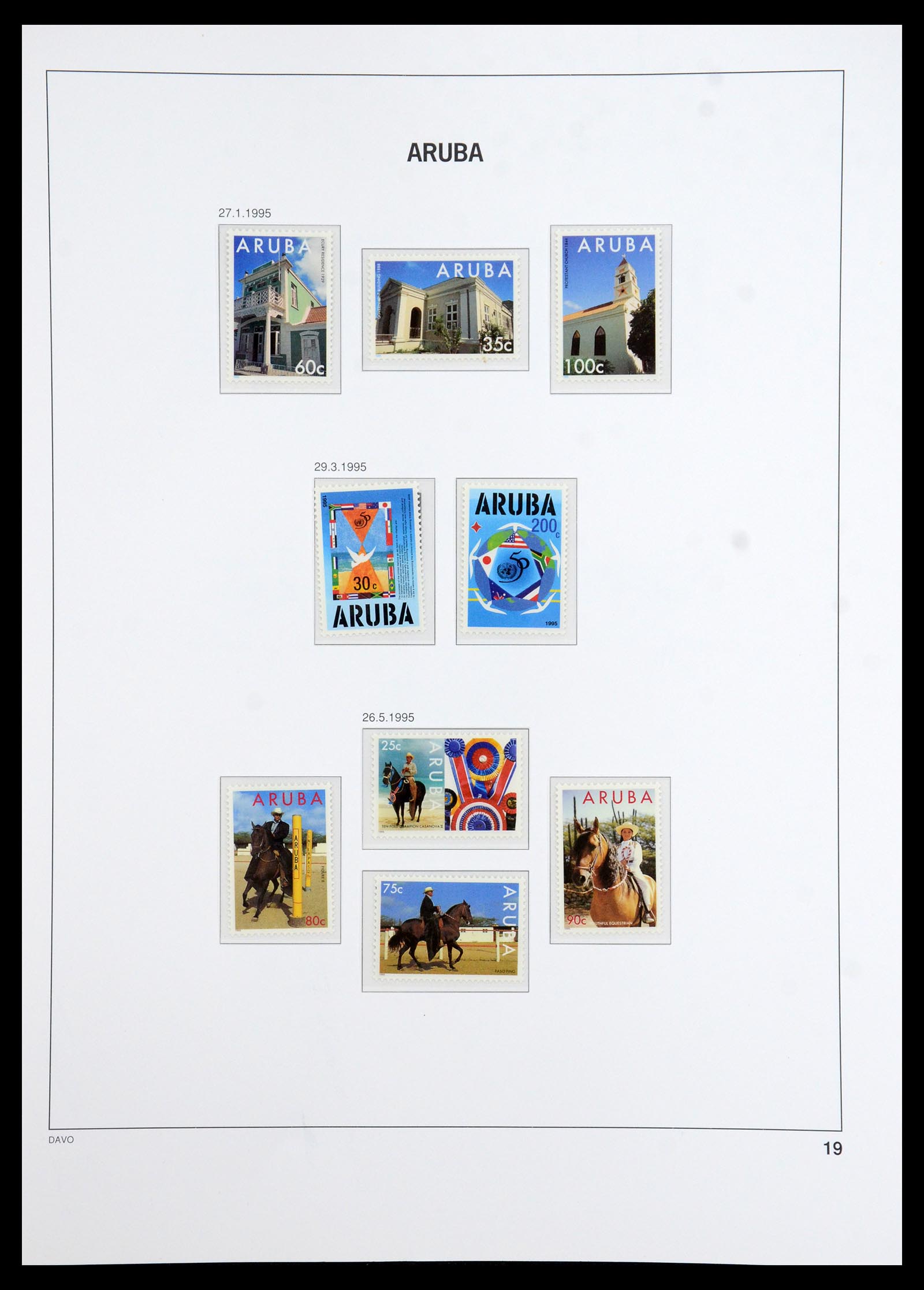 36369 019 - Postzegelverzameling 36369 Aruba 1986-2009.