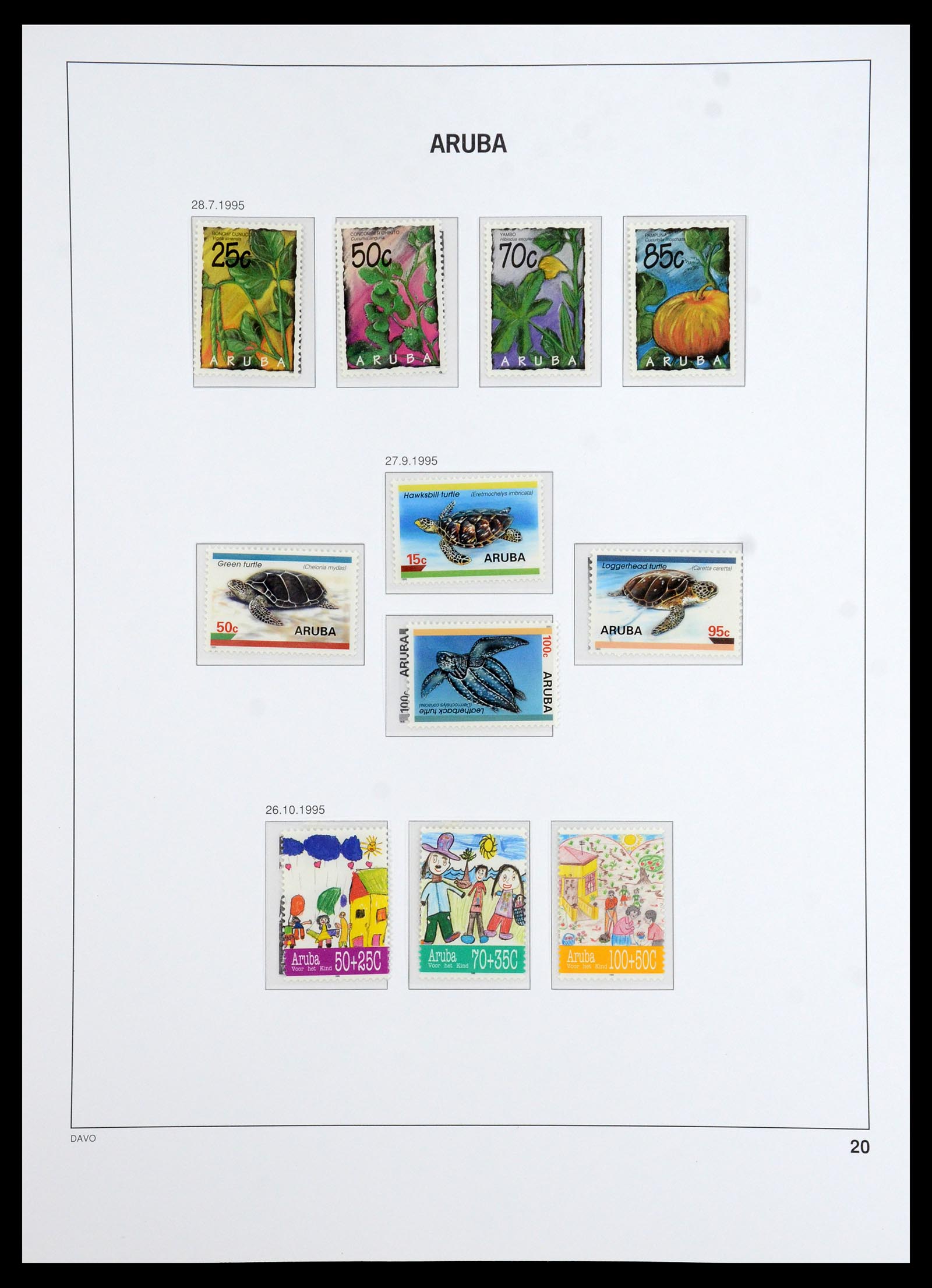 36369 020 - Postzegelverzameling 36369 Aruba 1986-2009.
