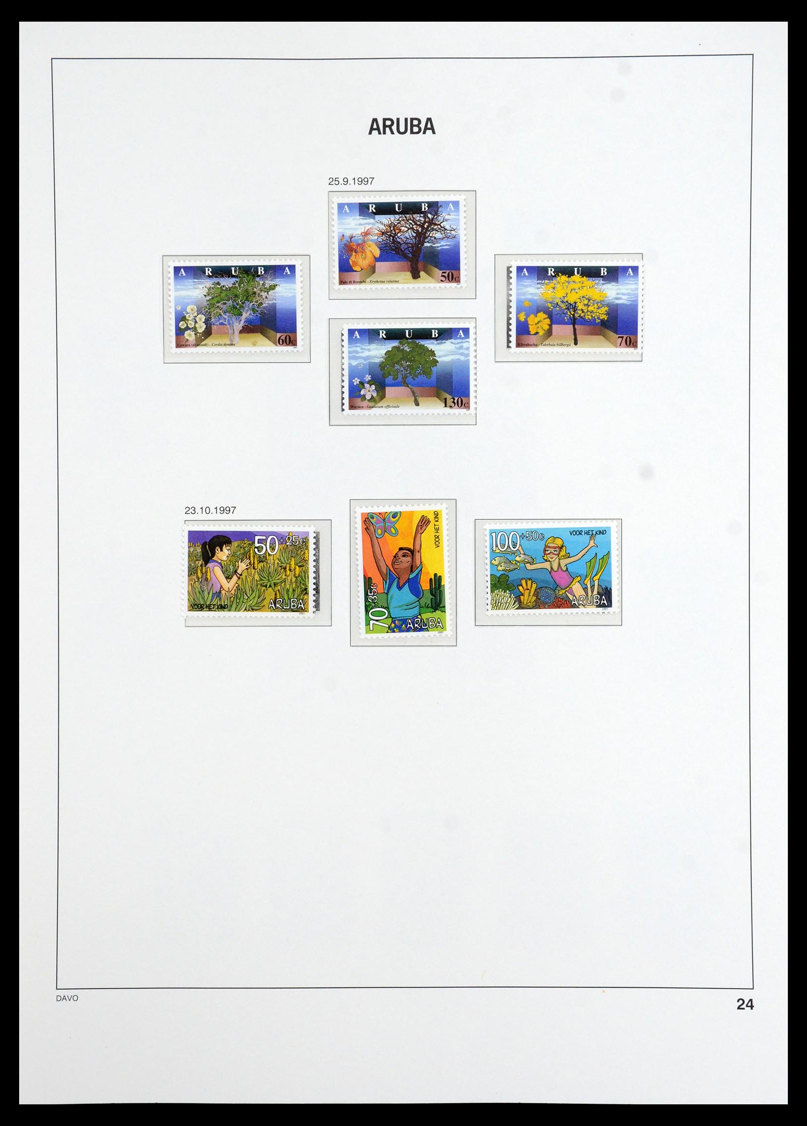 36369 024 - Postzegelverzameling 36369 Aruba 1986-2009.