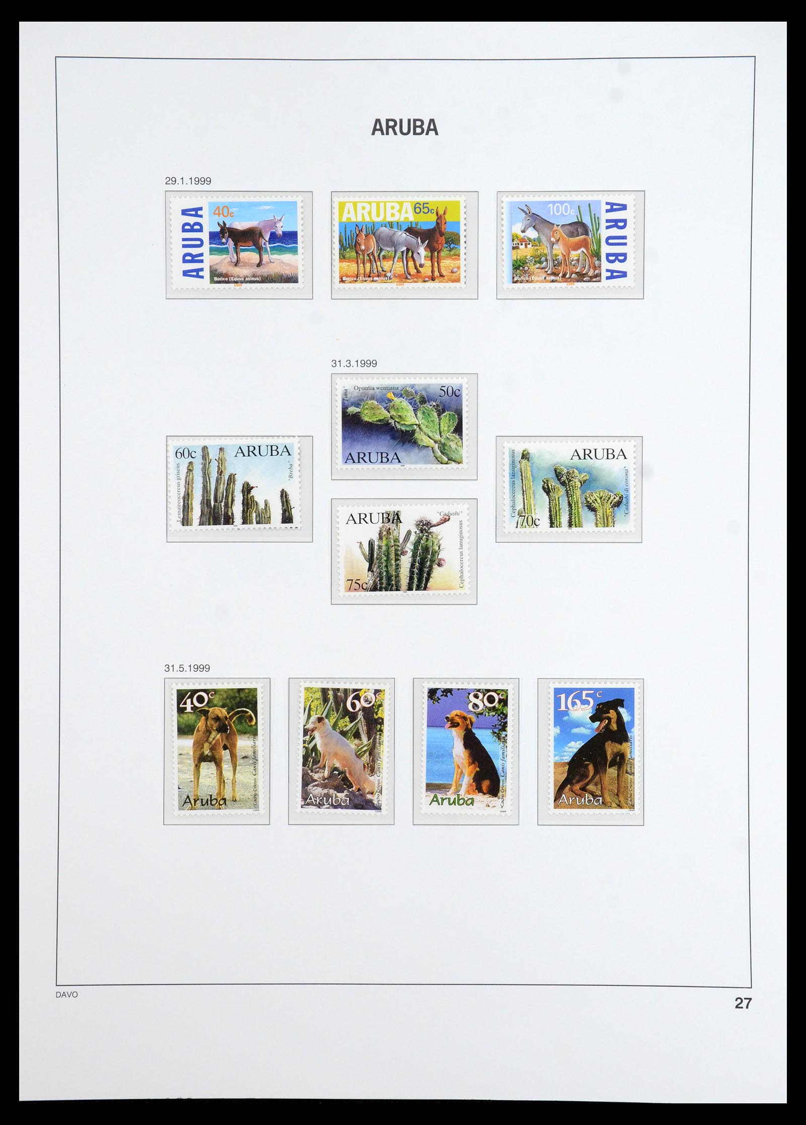 36369 028 - Postzegelverzameling 36369 Aruba 1986-2009.