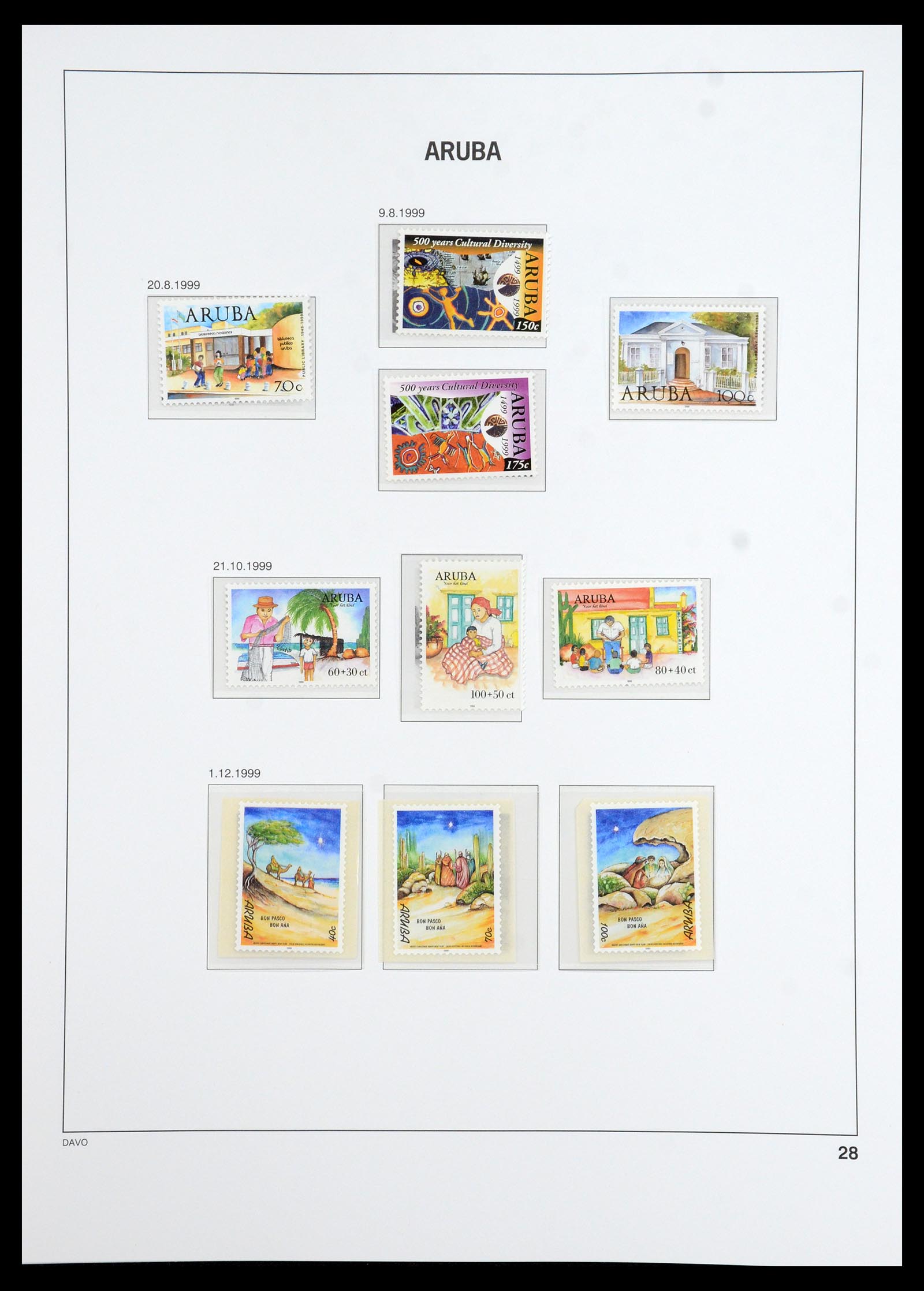 36369 029 - Postzegelverzameling 36369 Aruba 1986-2009.