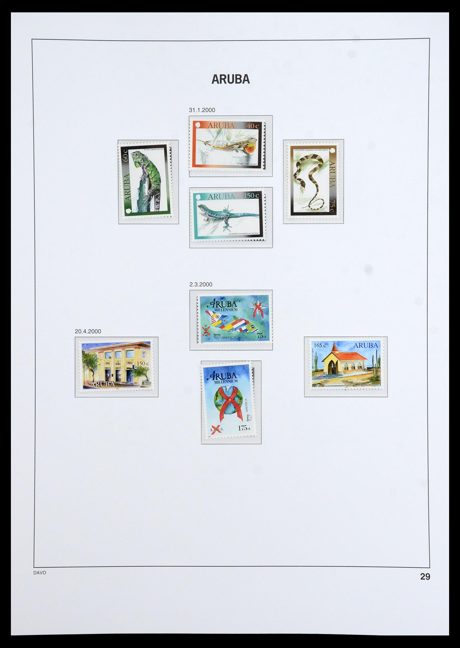 36369 031 - Postzegelverzameling 36369 Aruba 1986-2009.
