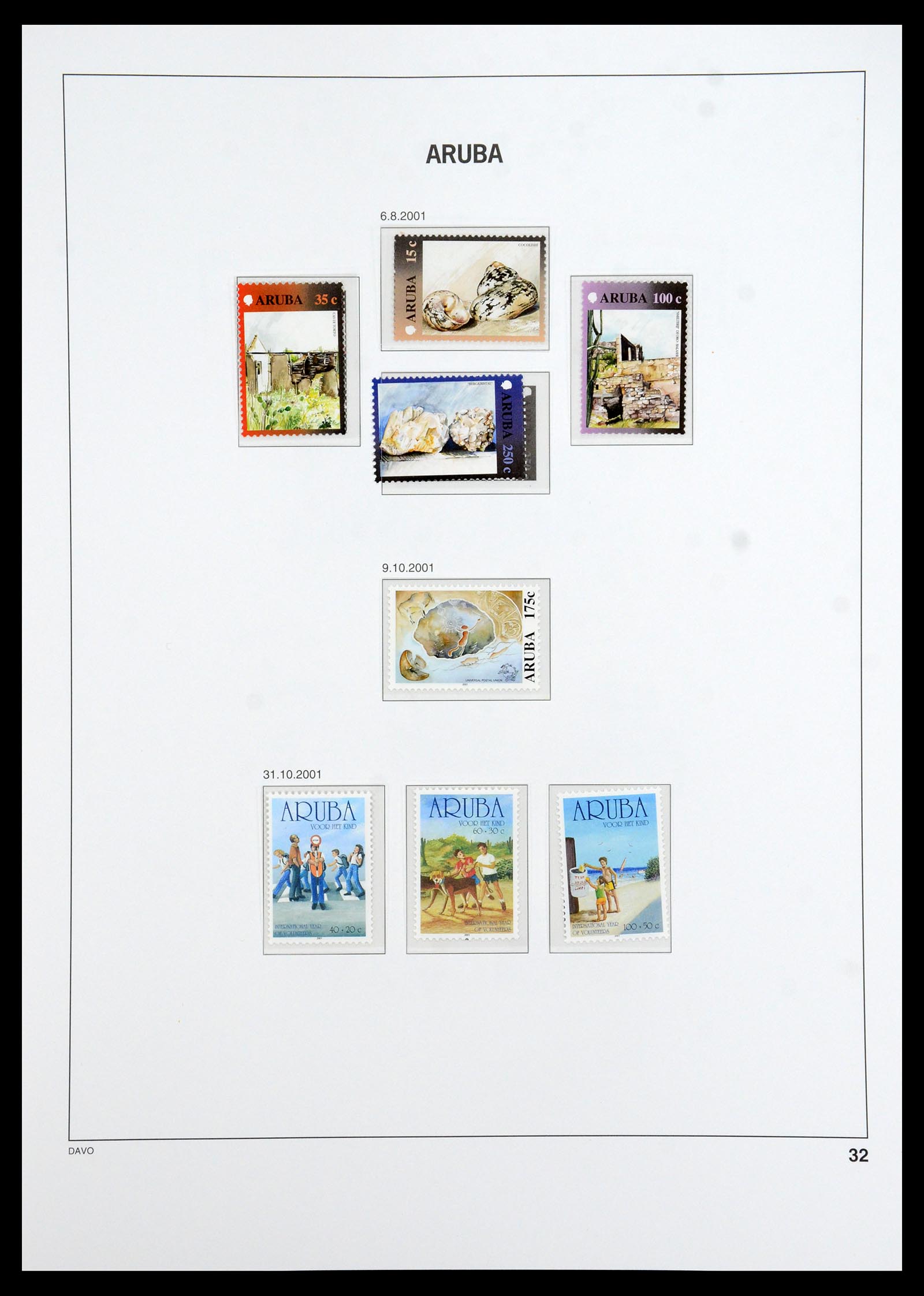 36369 034 - Postzegelverzameling 36369 Aruba 1986-2009.