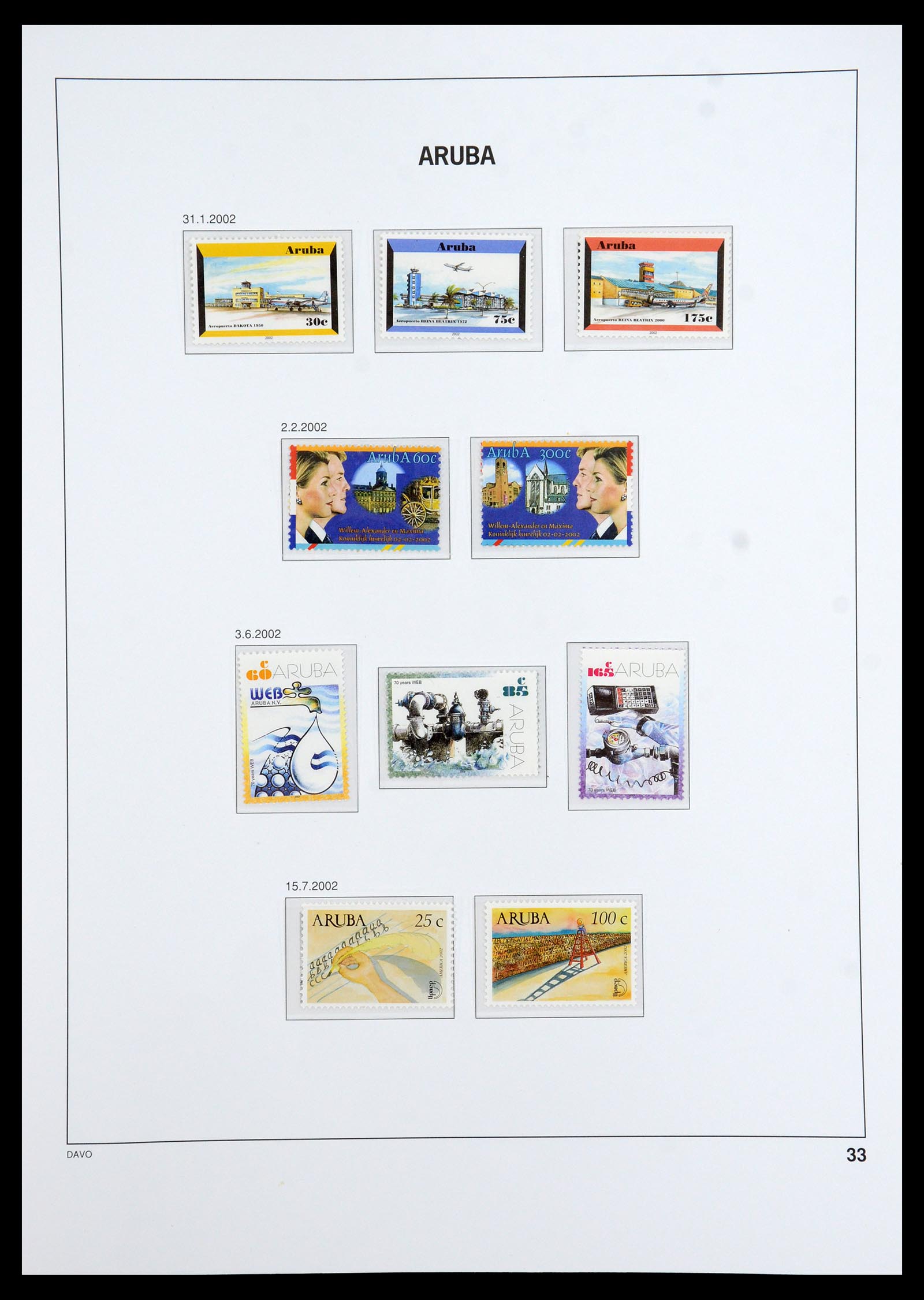 36369 035 - Postzegelverzameling 36369 Aruba 1986-2009.