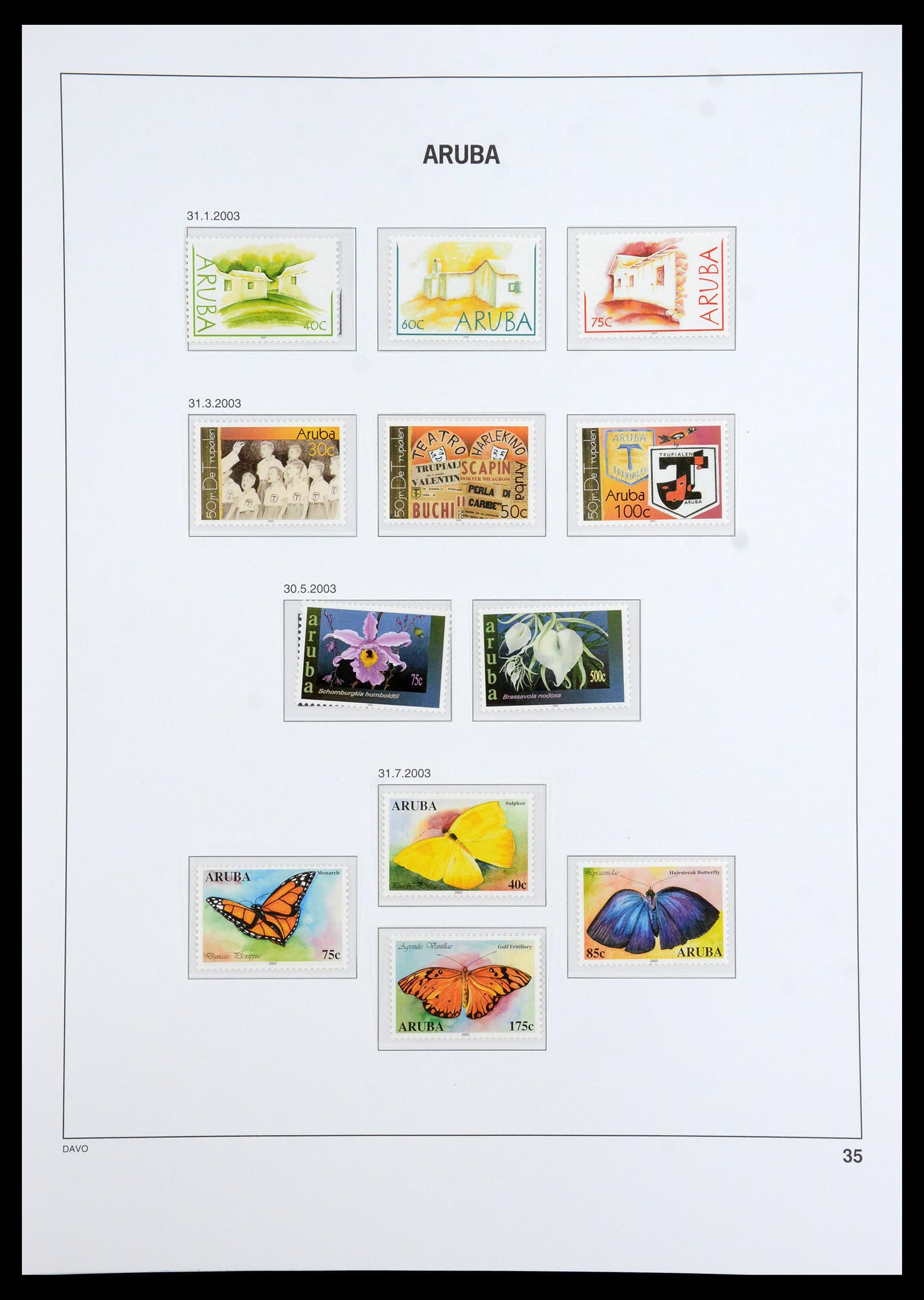 36369 037 - Postzegelverzameling 36369 Aruba 1986-2009.
