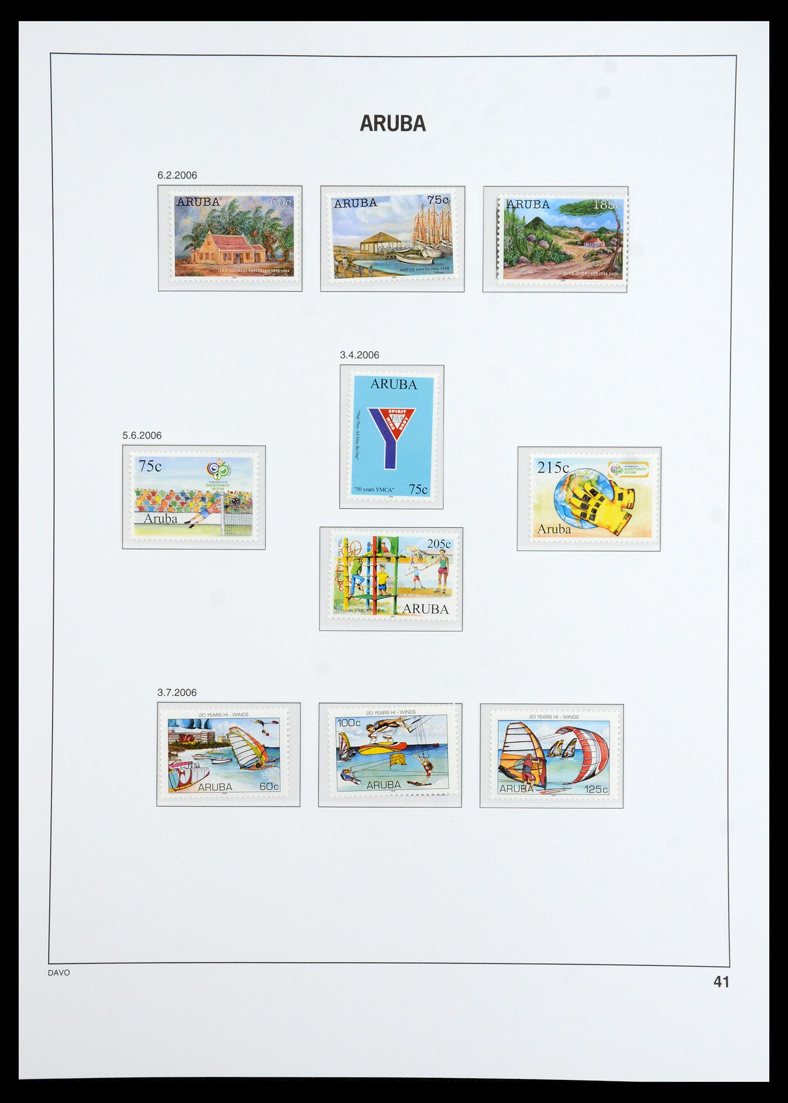 36369 044 - Postzegelverzameling 36369 Aruba 1986-2009.