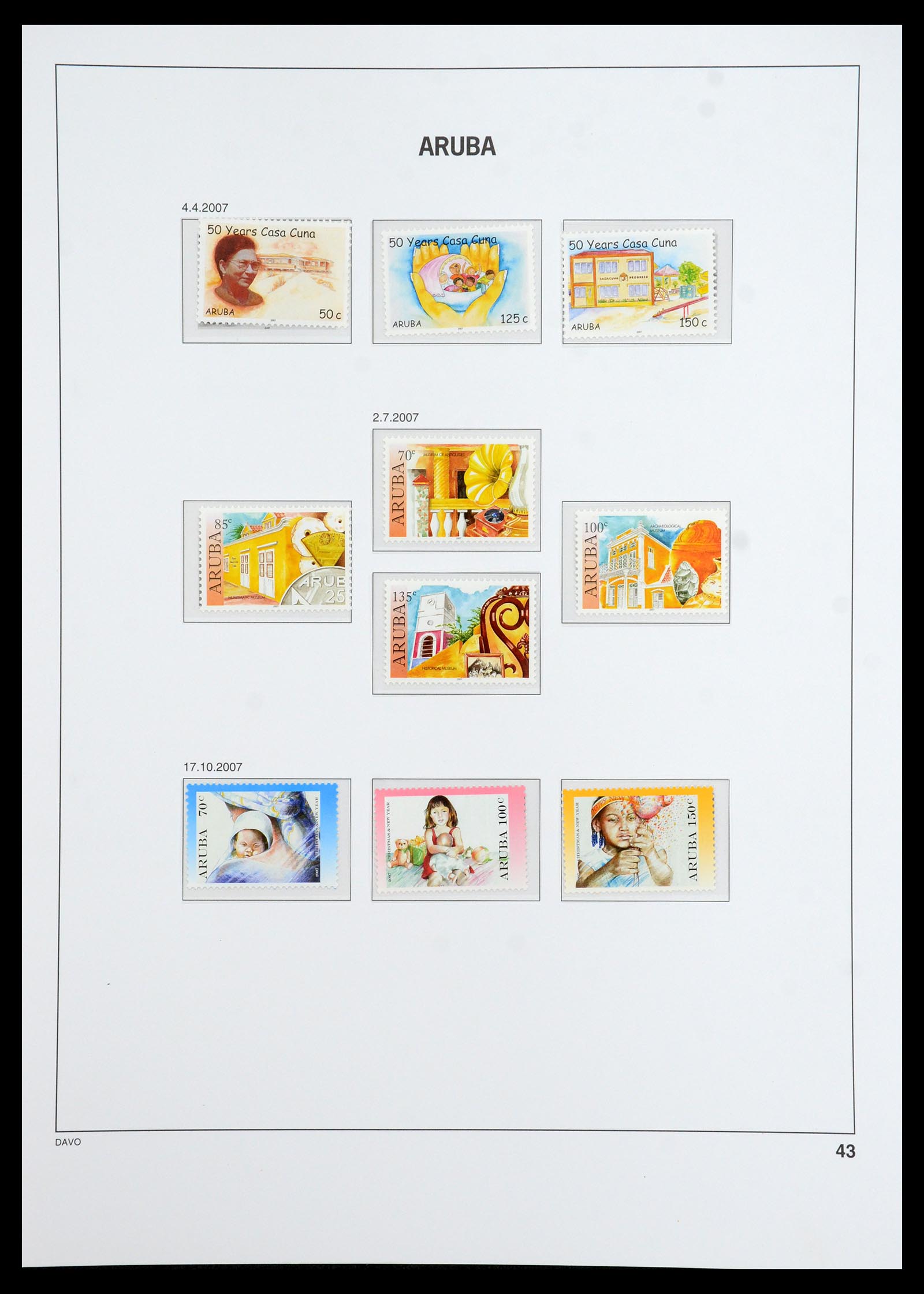36369 047 - Postzegelverzameling 36369 Aruba 1986-2009.
