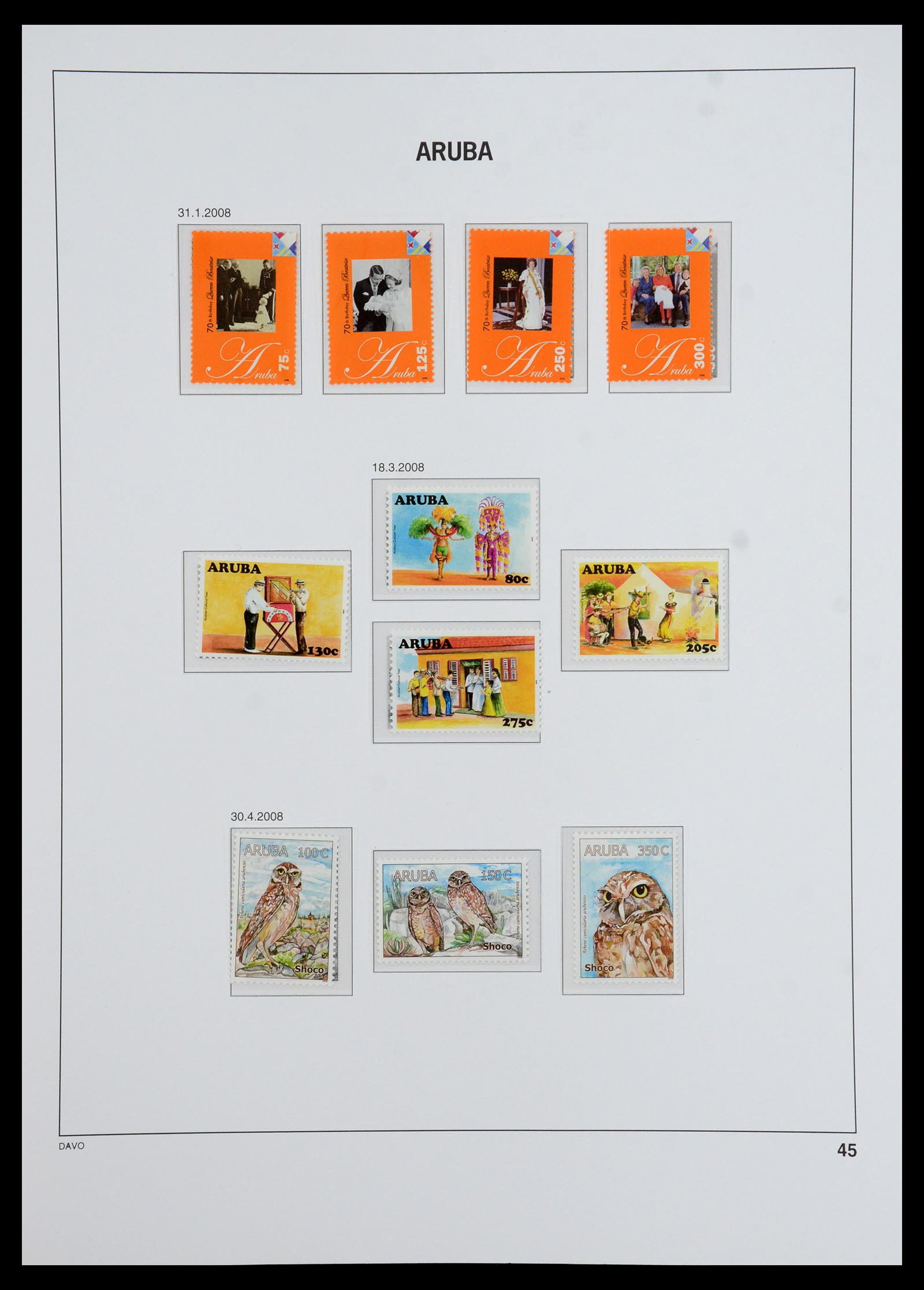 36369 050 - Postzegelverzameling 36369 Aruba 1986-2009.