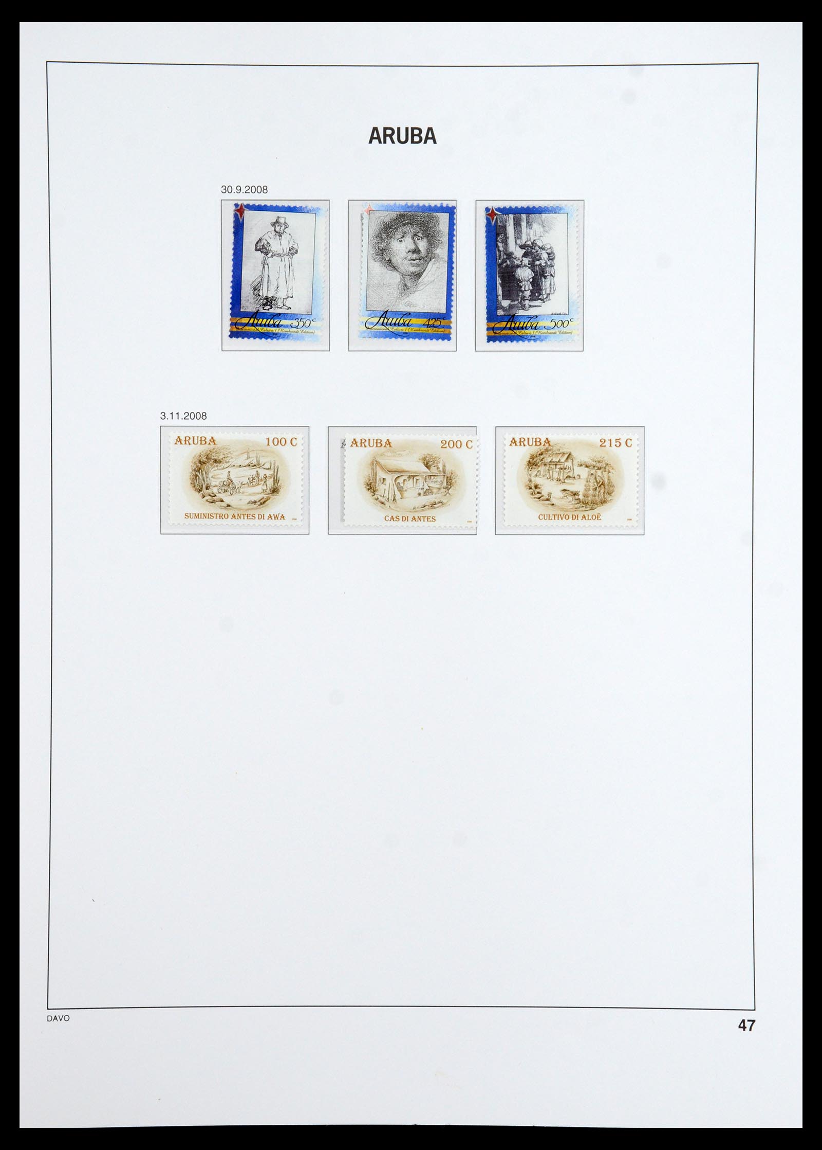 36369 052 - Postzegelverzameling 36369 Aruba 1986-2009.