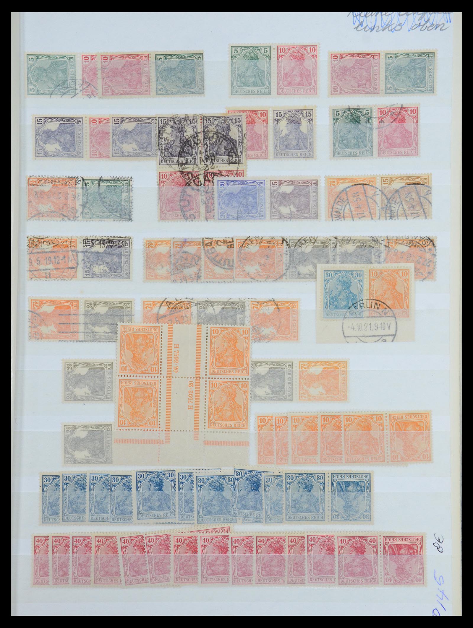 36370 001 - Postzegelverzameling 36370 Duitsland combinaties 1910-1980.