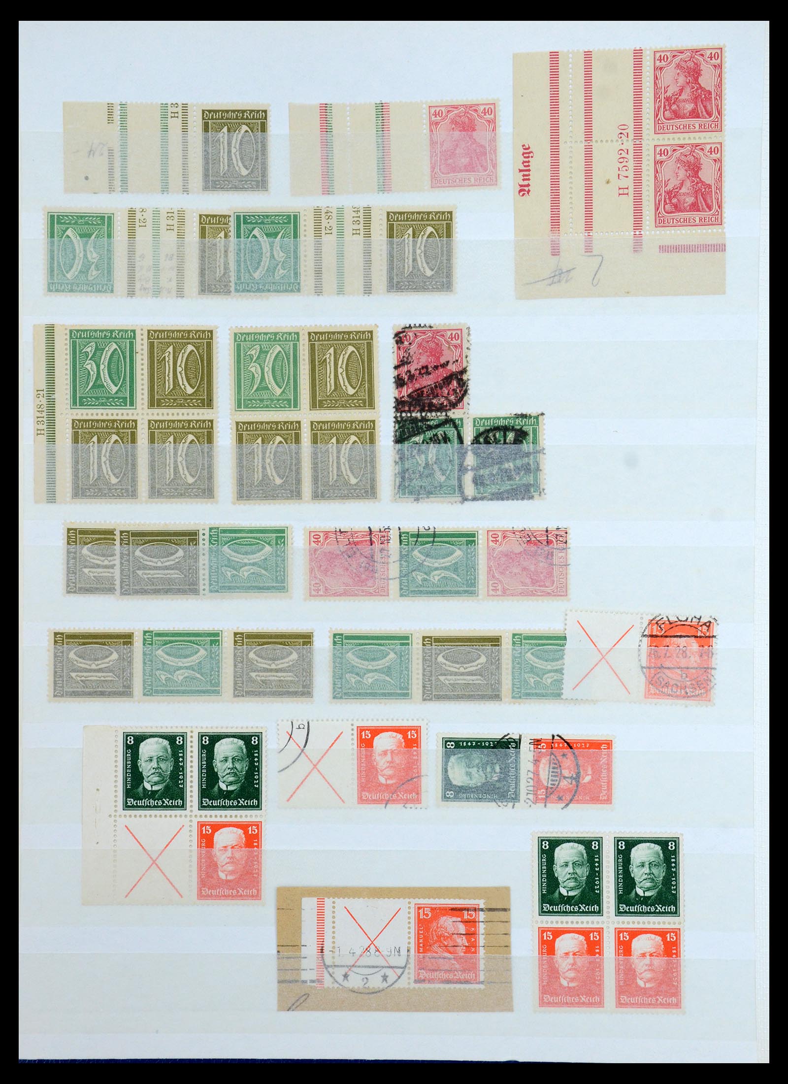 36370 004 - Postzegelverzameling 36370 Duitsland combinaties 1910-1980.