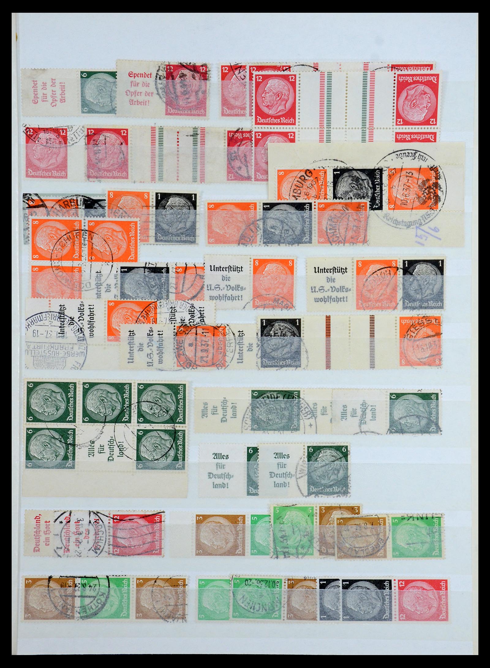 36370 009 - Postzegelverzameling 36370 Duitsland combinaties 1910-1980.