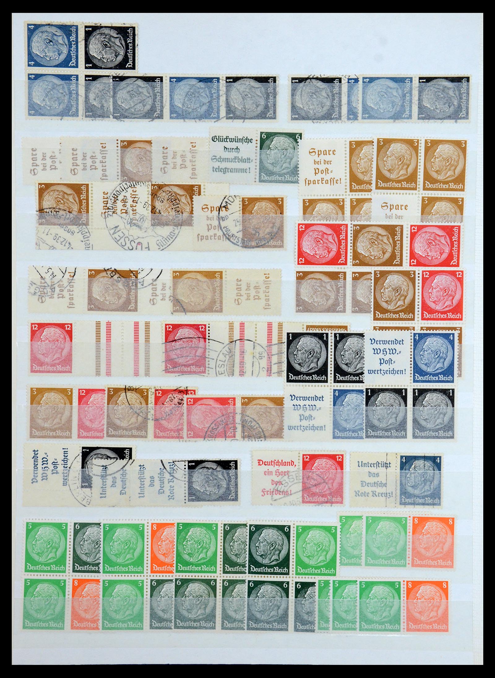 36370 012 - Postzegelverzameling 36370 Duitsland combinaties 1910-1980.