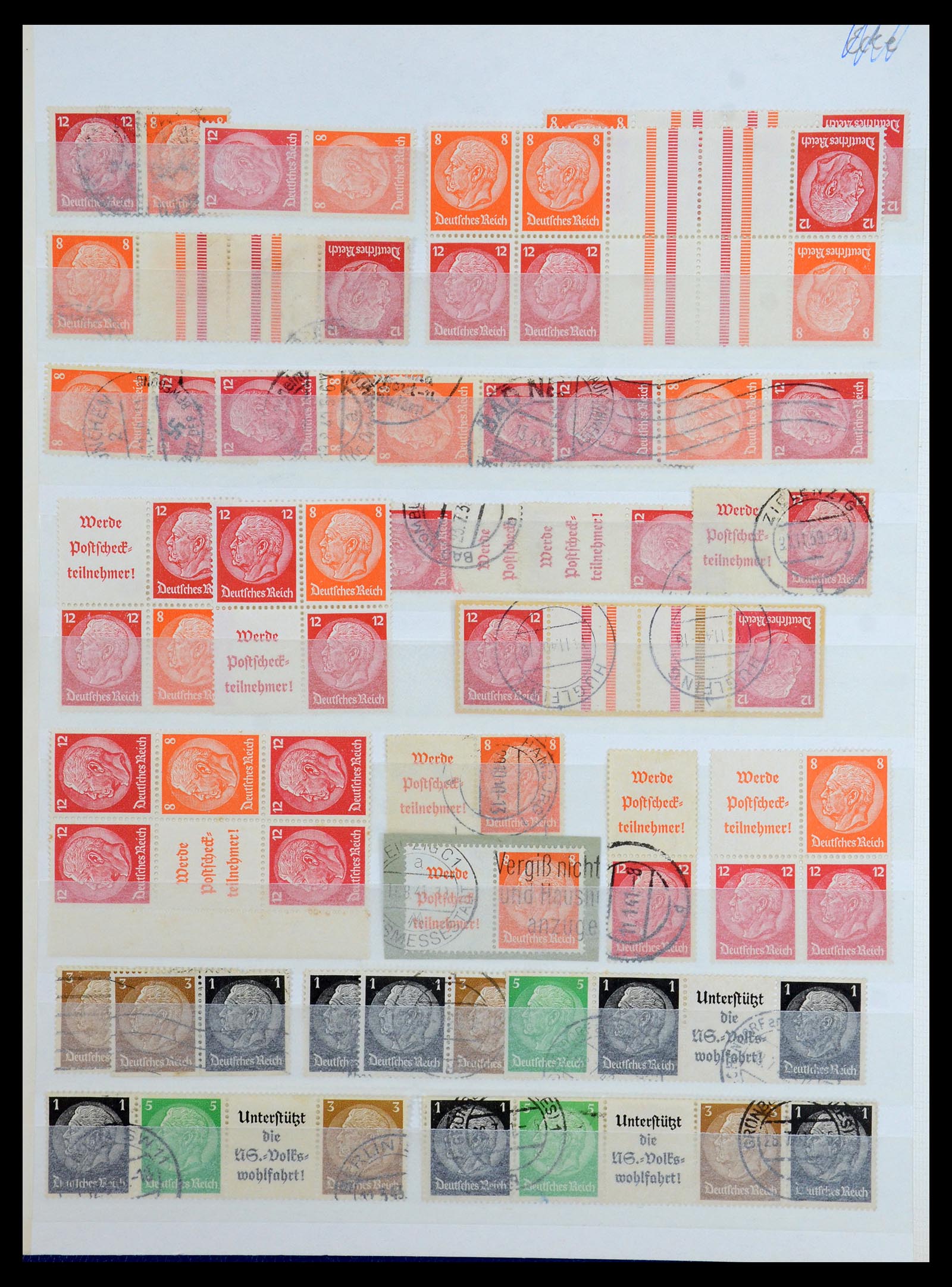36370 014 - Stamp collection 36370 Germany combinations 1910-1980.