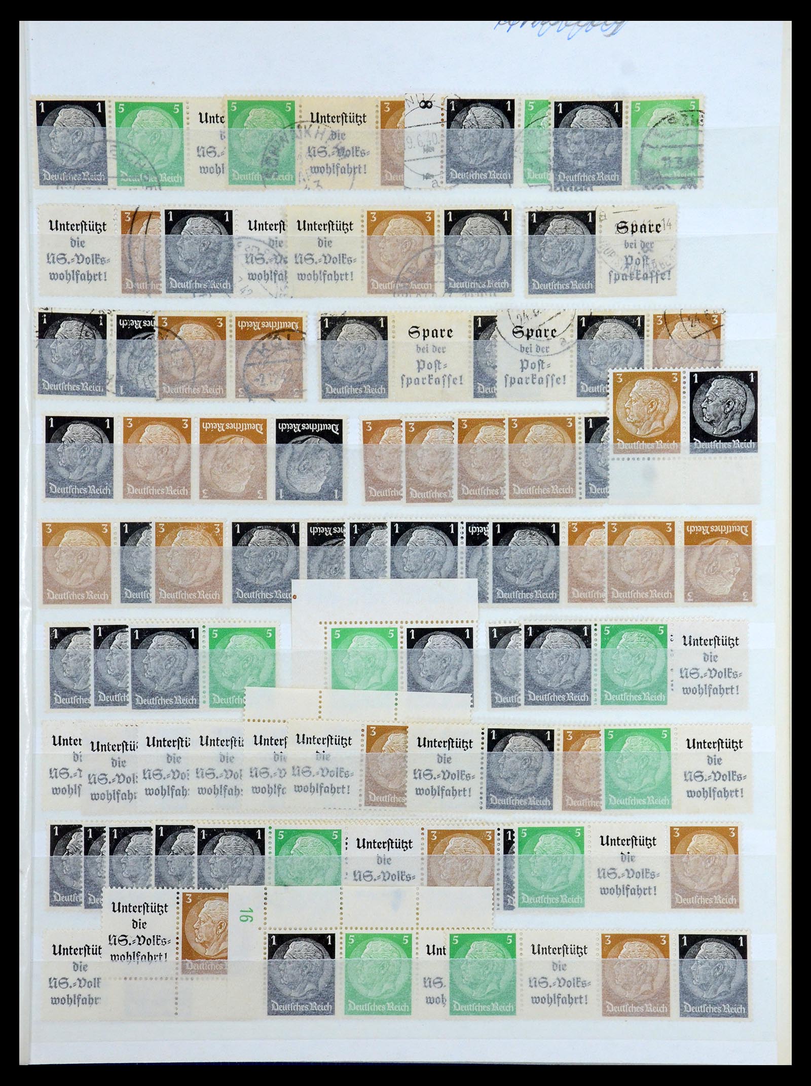 36370 016 - Postzegelverzameling 36370 Duitsland combinaties 1910-1980.