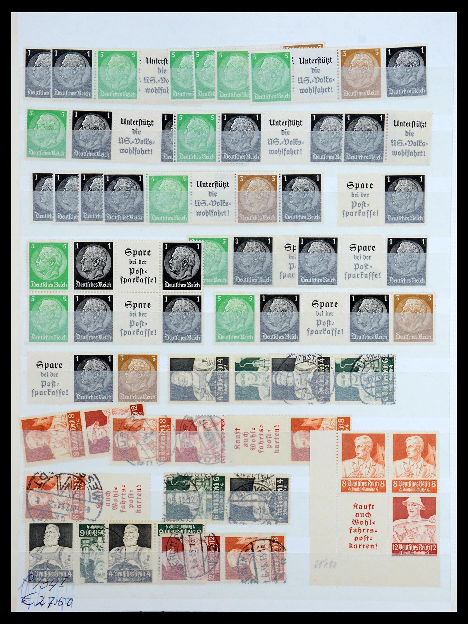 36370 017 - Postzegelverzameling 36370 Duitsland combinaties 1910-1980.