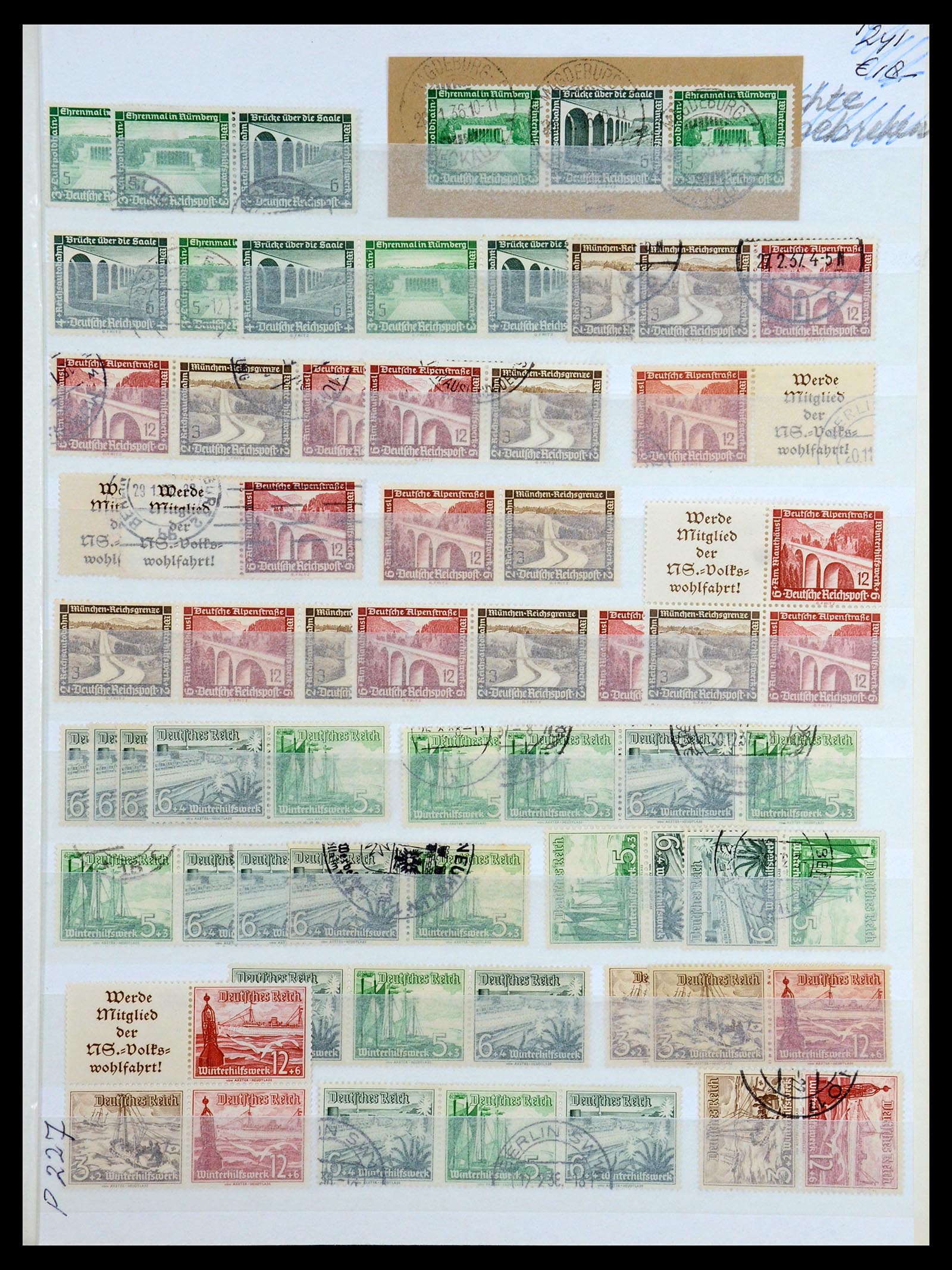 36370 020 - Stamp collection 36370 Germany combinations 1910-1980.