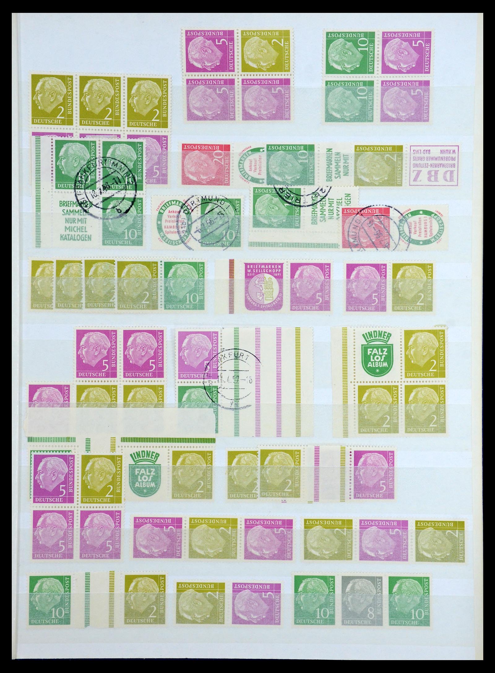 36370 026 - Stamp collection 36370 Germany combinations 1910-1980.