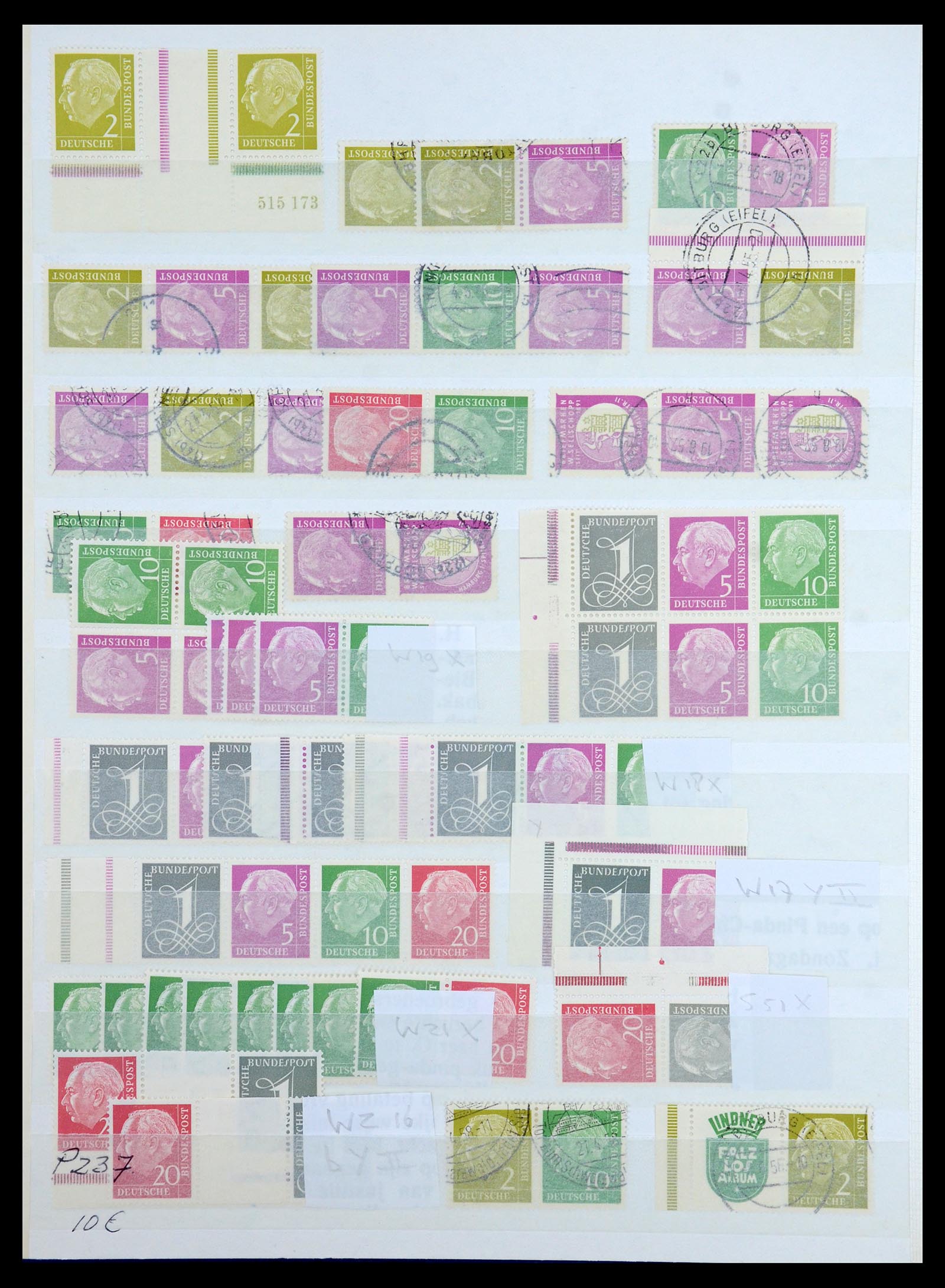 36370 027 - Postzegelverzameling 36370 Duitsland combinaties 1910-1980.