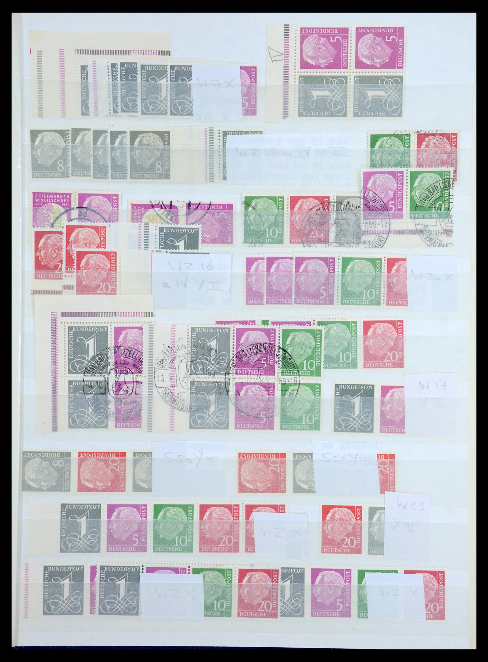 36370 028 - Stamp collection 36370 Germany combinations 1910-1980.