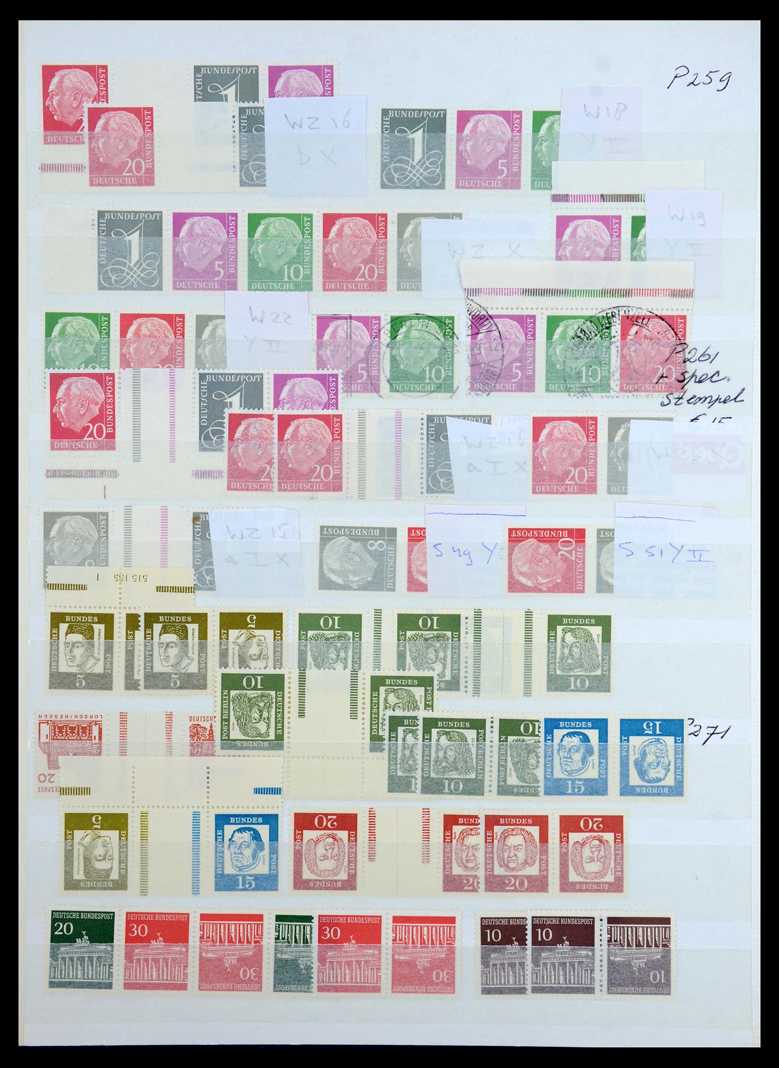 36370 029 - Stamp collection 36370 Germany combinations 1910-1980.