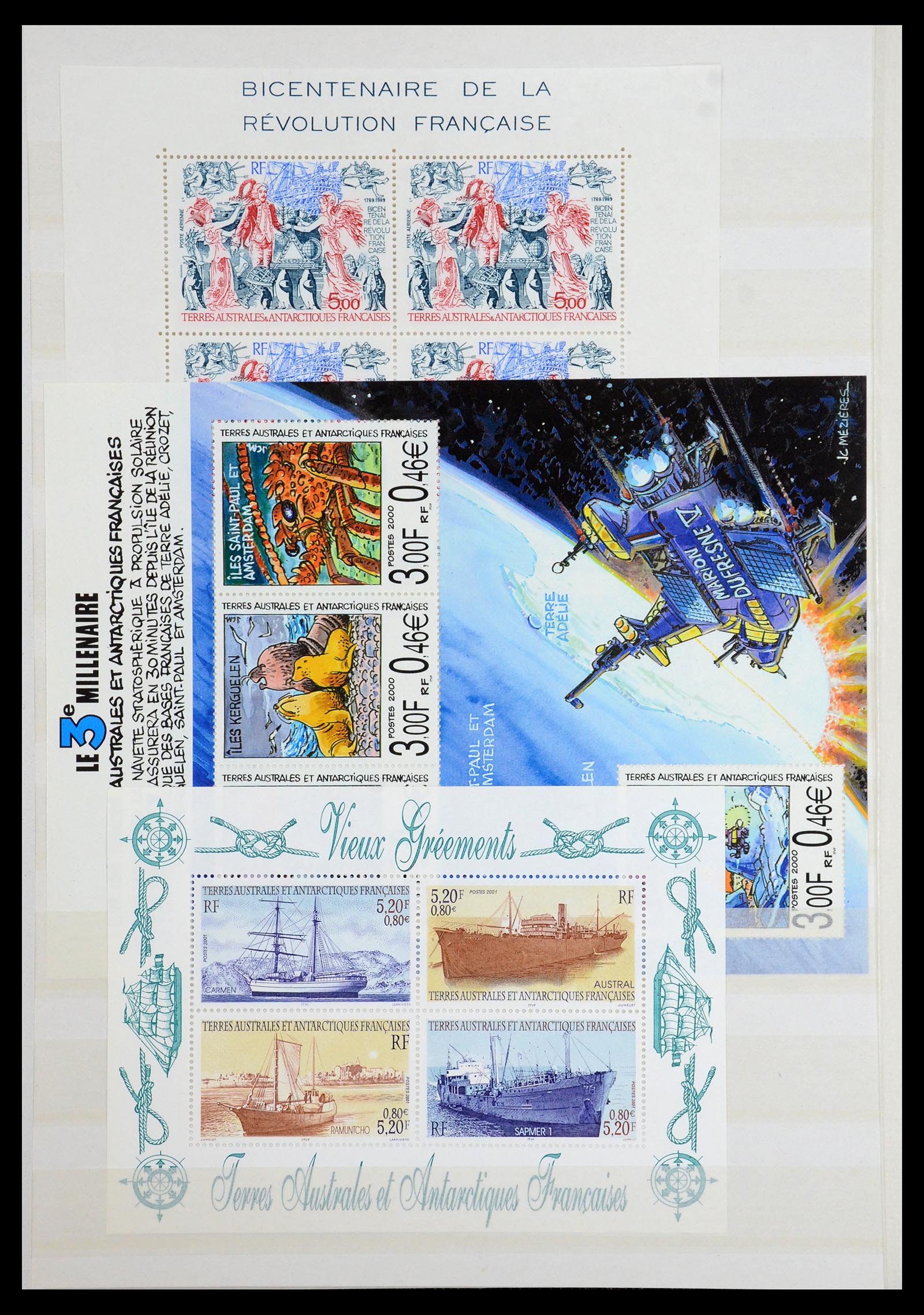 36373 010 - Postzegelverzameling 36373 Frans Antarctica 1955-2011.