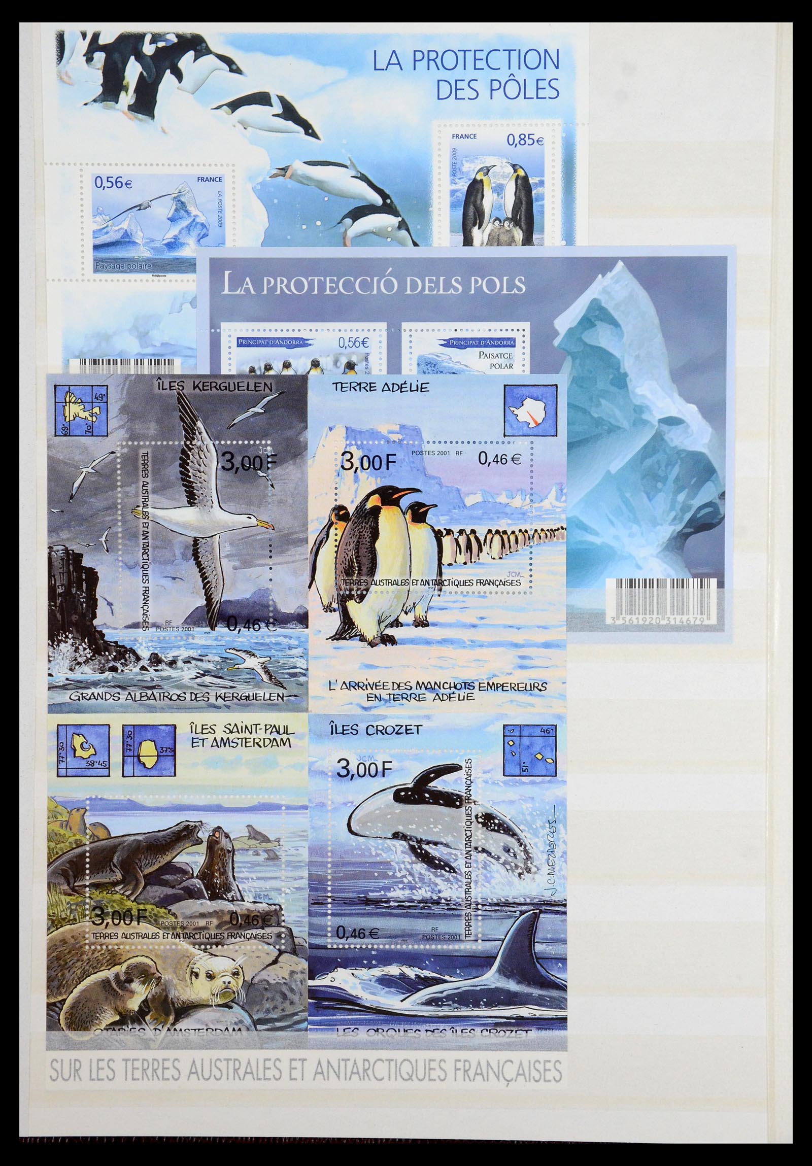36373 014 - Postzegelverzameling 36373 Frans Antarctica 1955-2011.