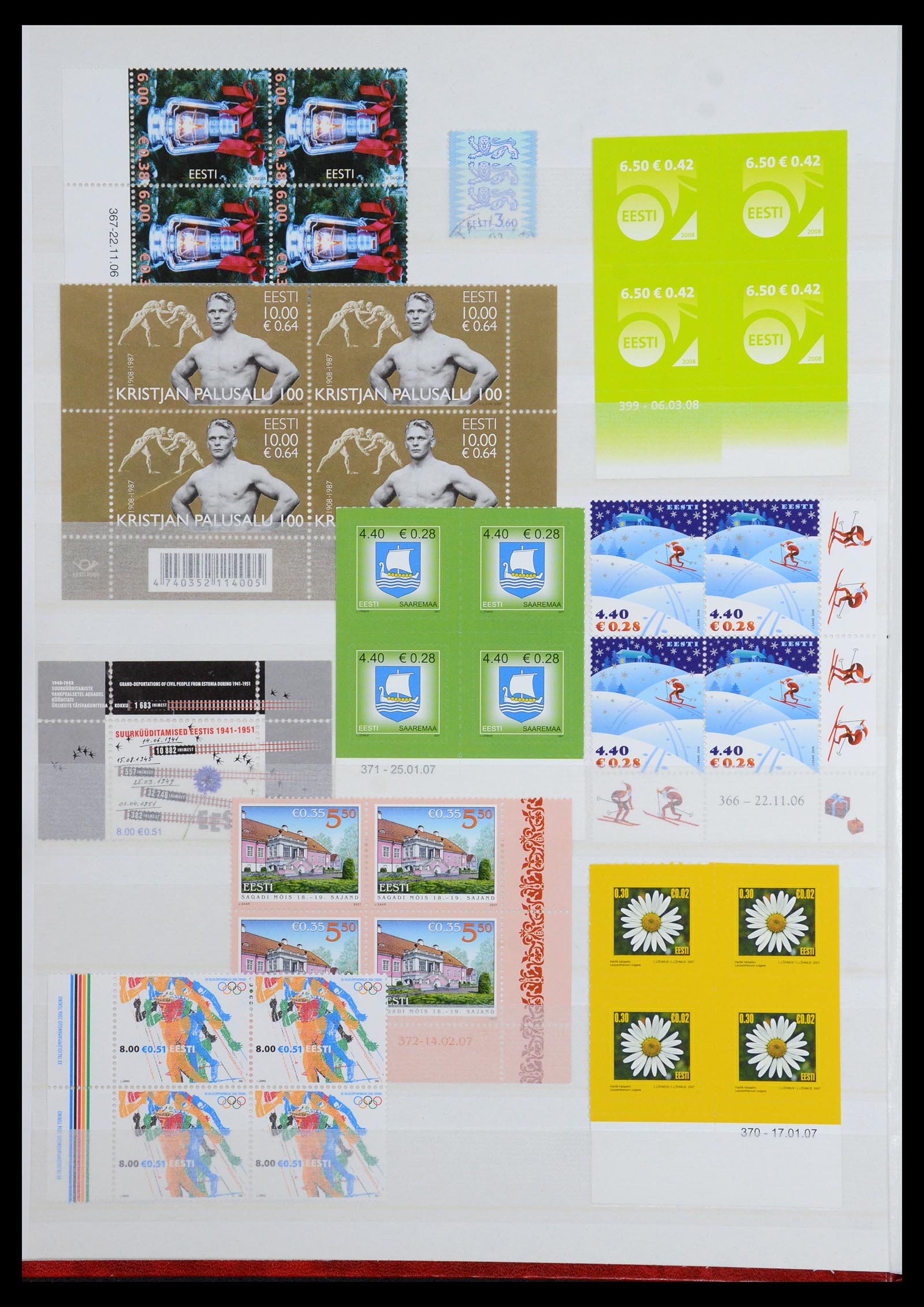 36374 004 - Postzegelverzameling 36374 Estland 1993-2008.