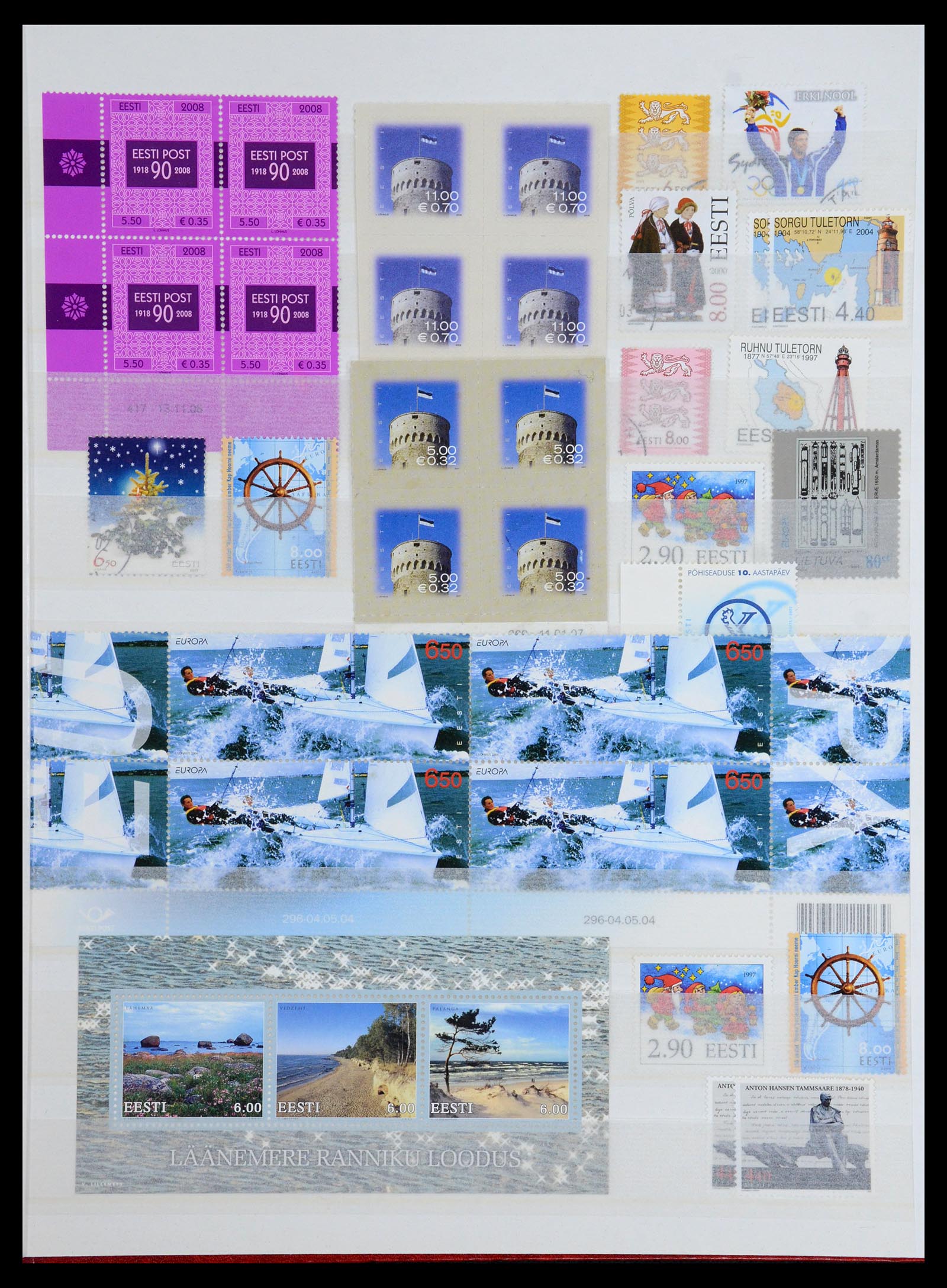 36374 005 - Postzegelverzameling 36374 Estland 1993-2008.