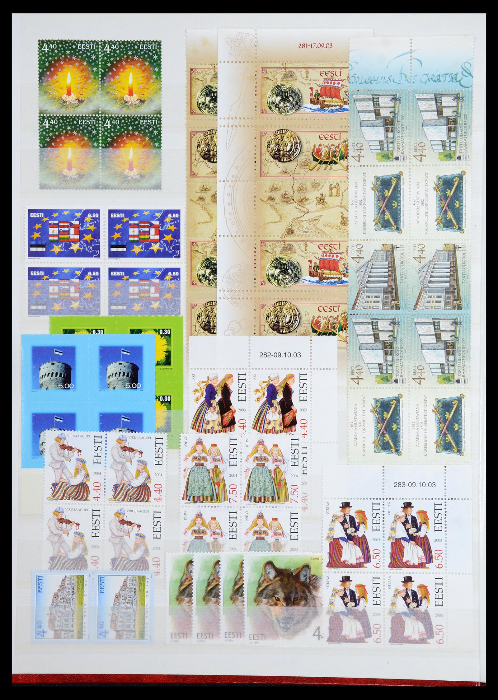 36374 006 - Postzegelverzameling 36374 Estland 1993-2008.