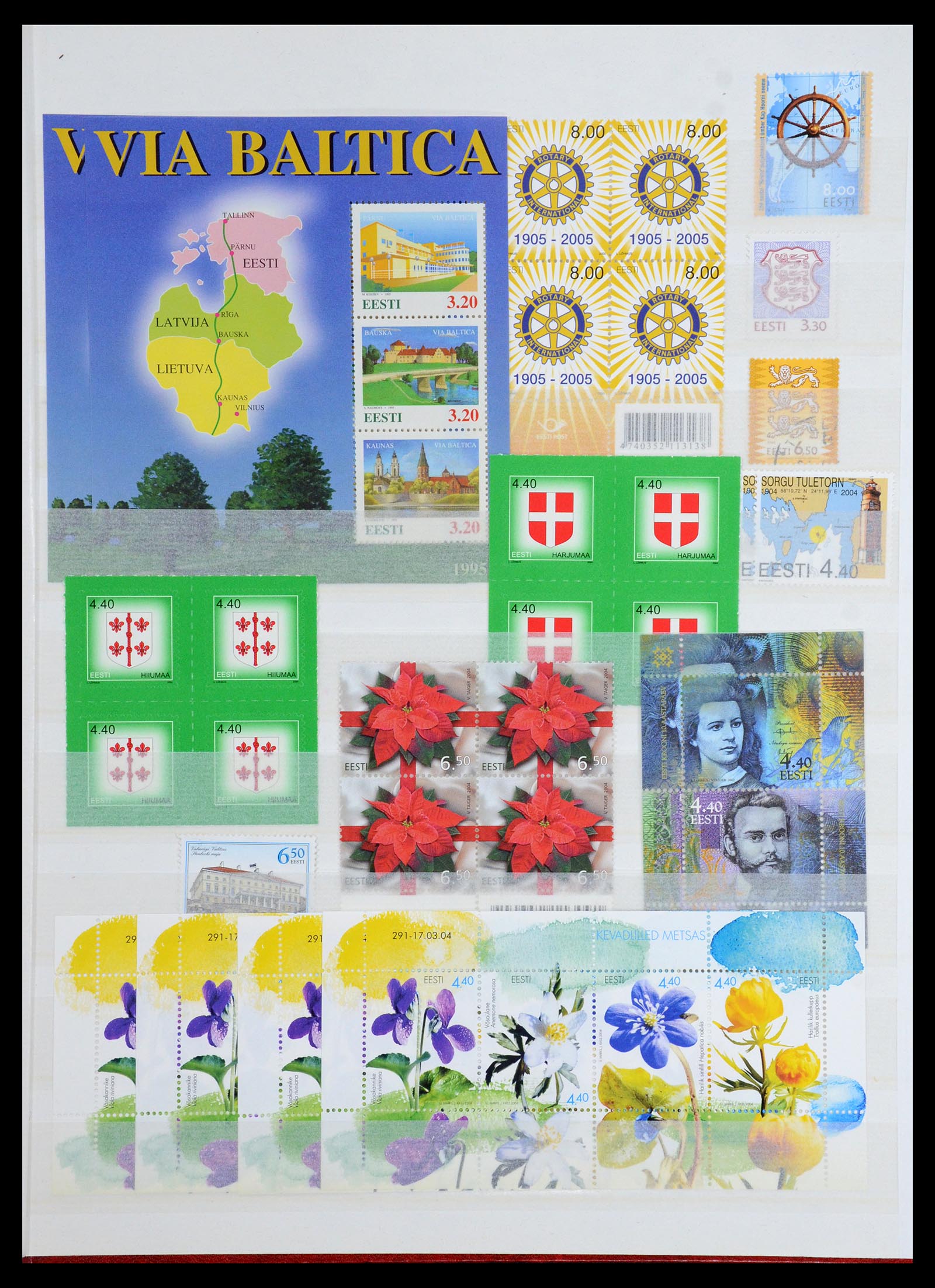 36374 007 - Postzegelverzameling 36374 Estland 1993-2008.