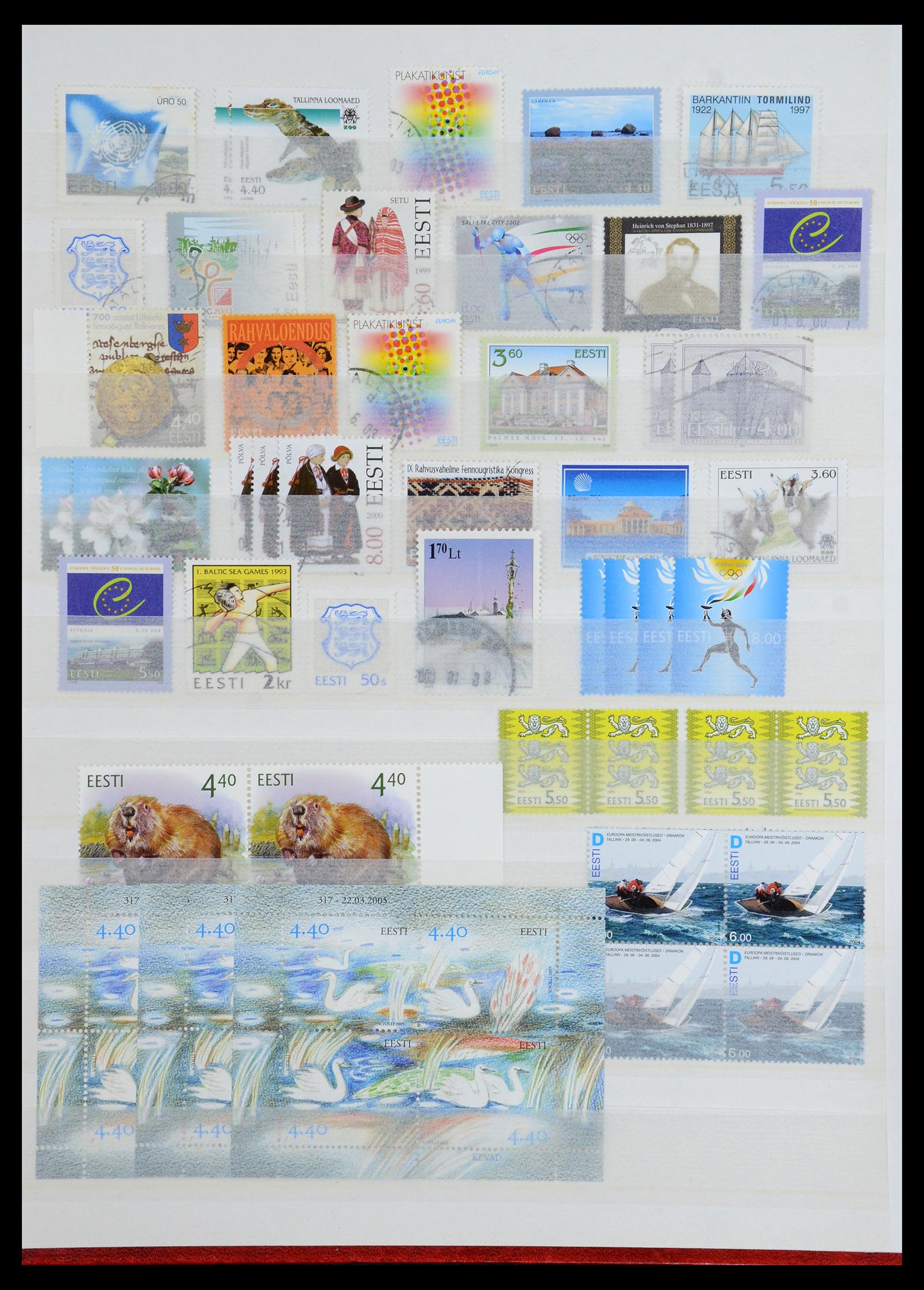 36374 013 - Postzegelverzameling 36374 Estland 1993-2008.