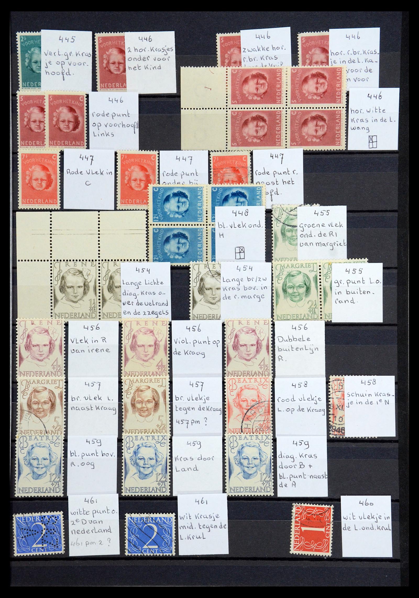 36376 019 - Postzegelverzameling 36376 Nederland plaatfouten en variëteiten 1867-