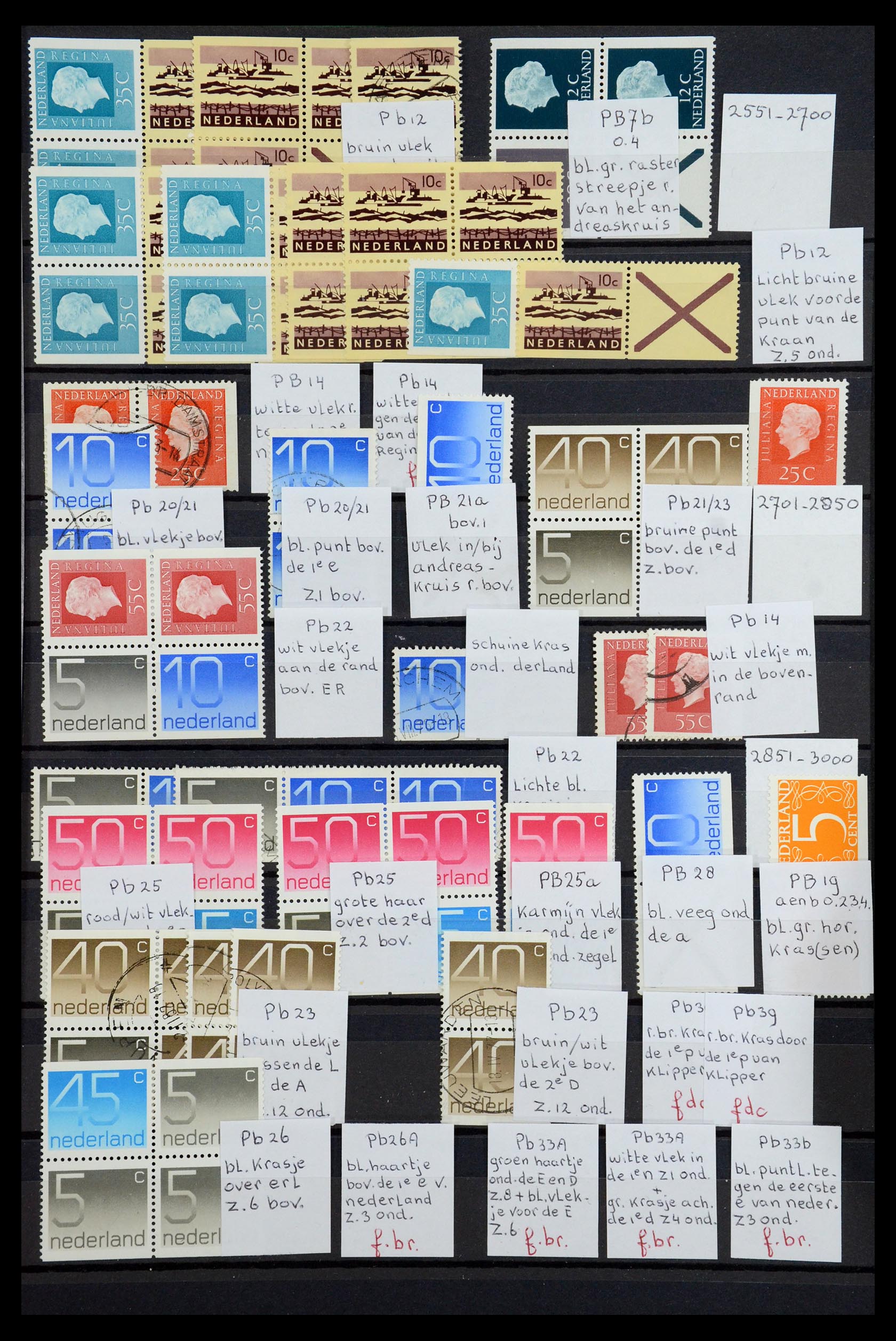 36376 059 - Postzegelverzameling 36376 Nederland plaatfouten en variëteiten 1867-