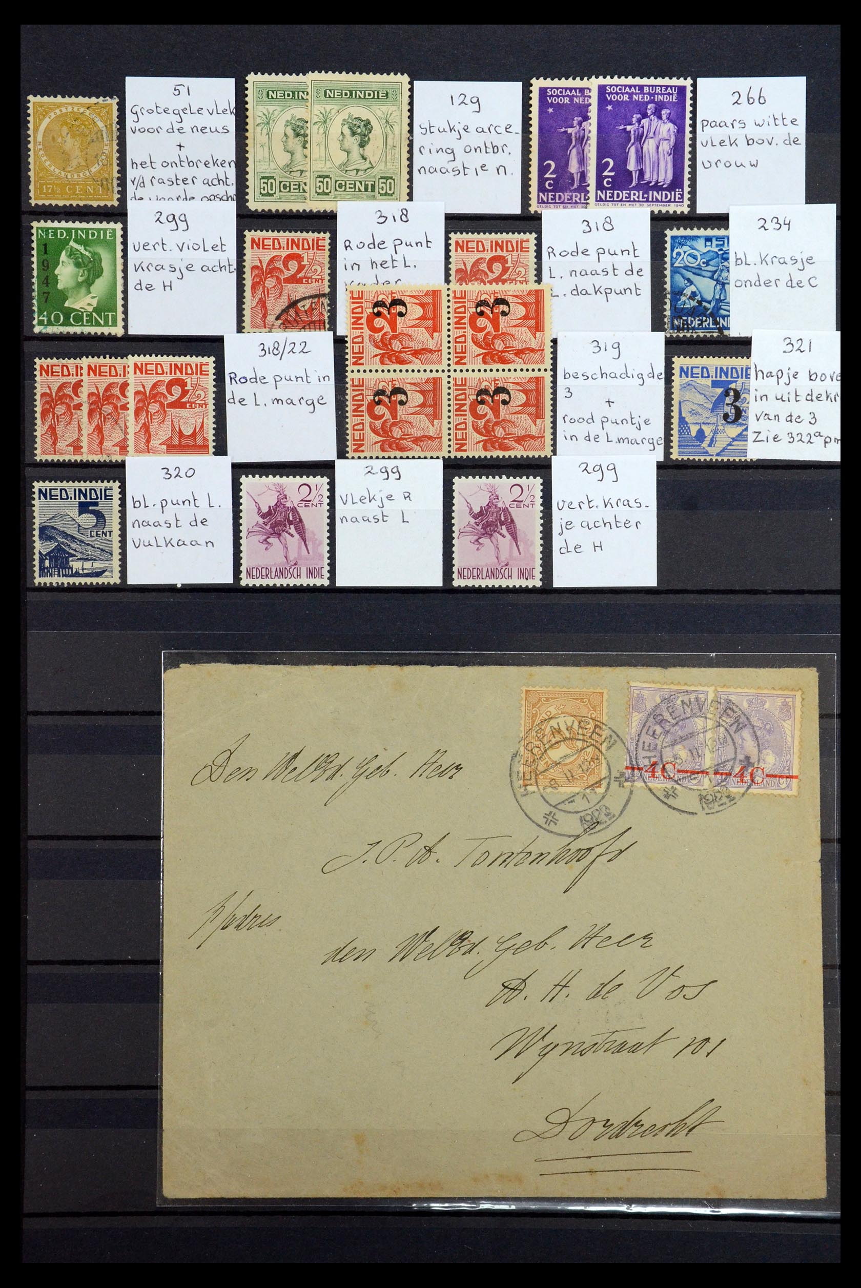 36376 064 - Postzegelverzameling 36376 Nederland plaatfouten en variëteiten 1867-