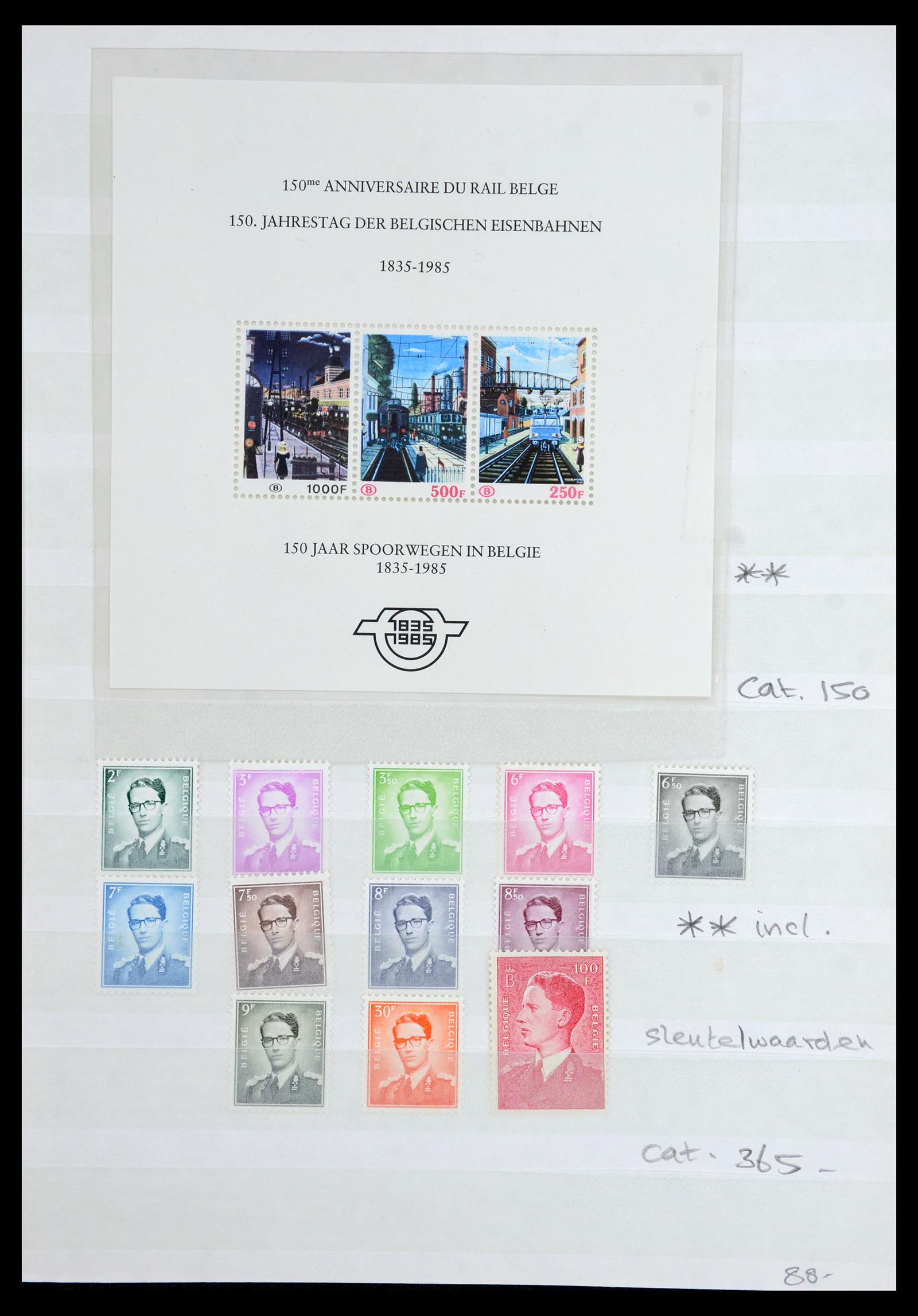 36377 010 - Postzegelverzameling 36377 België en gebieden 1849-2011.
