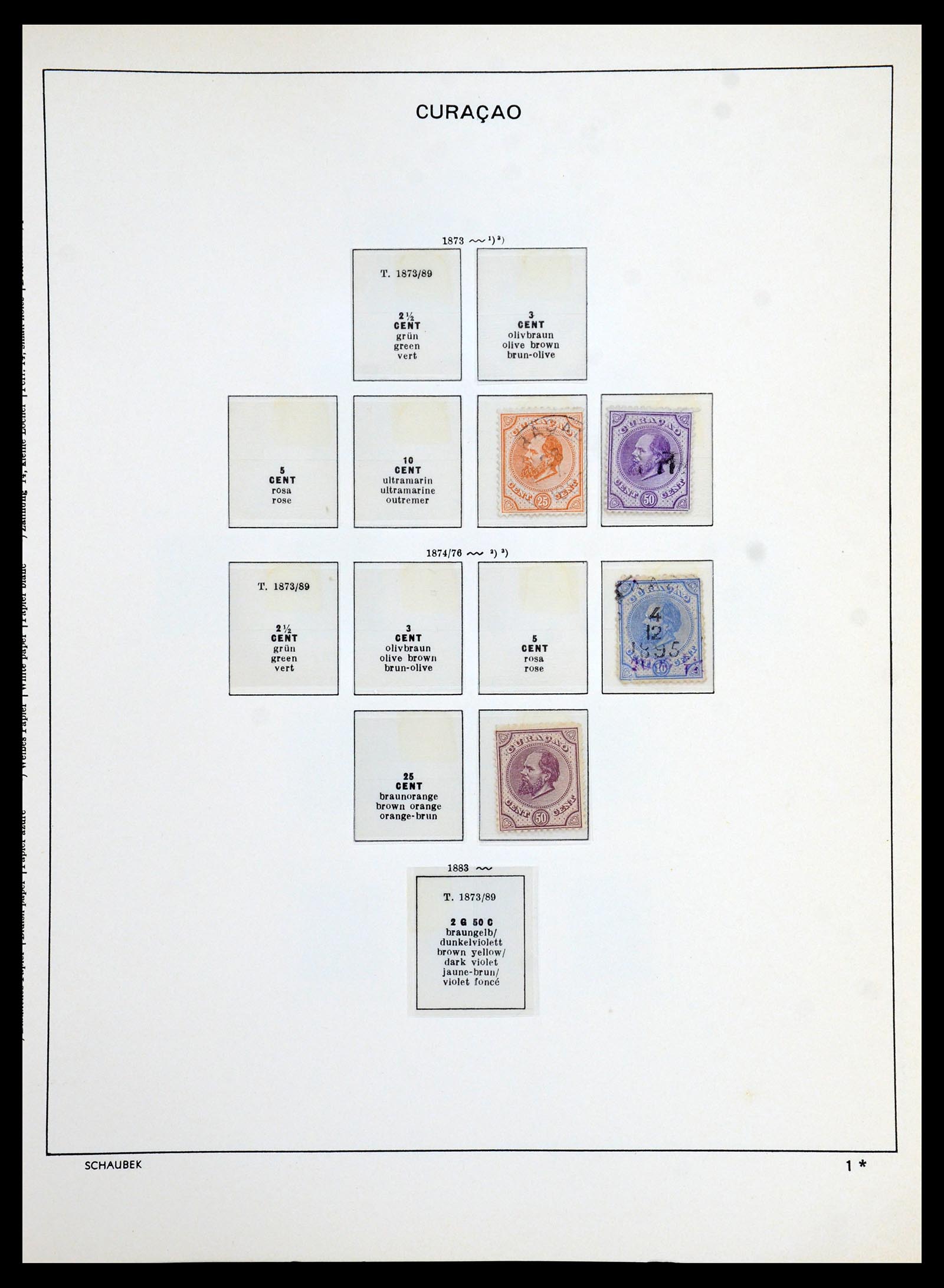 36380 002 - Postzegelverzameling 36380 Curaçao en Nederlandse Antillen 1873-1996.
