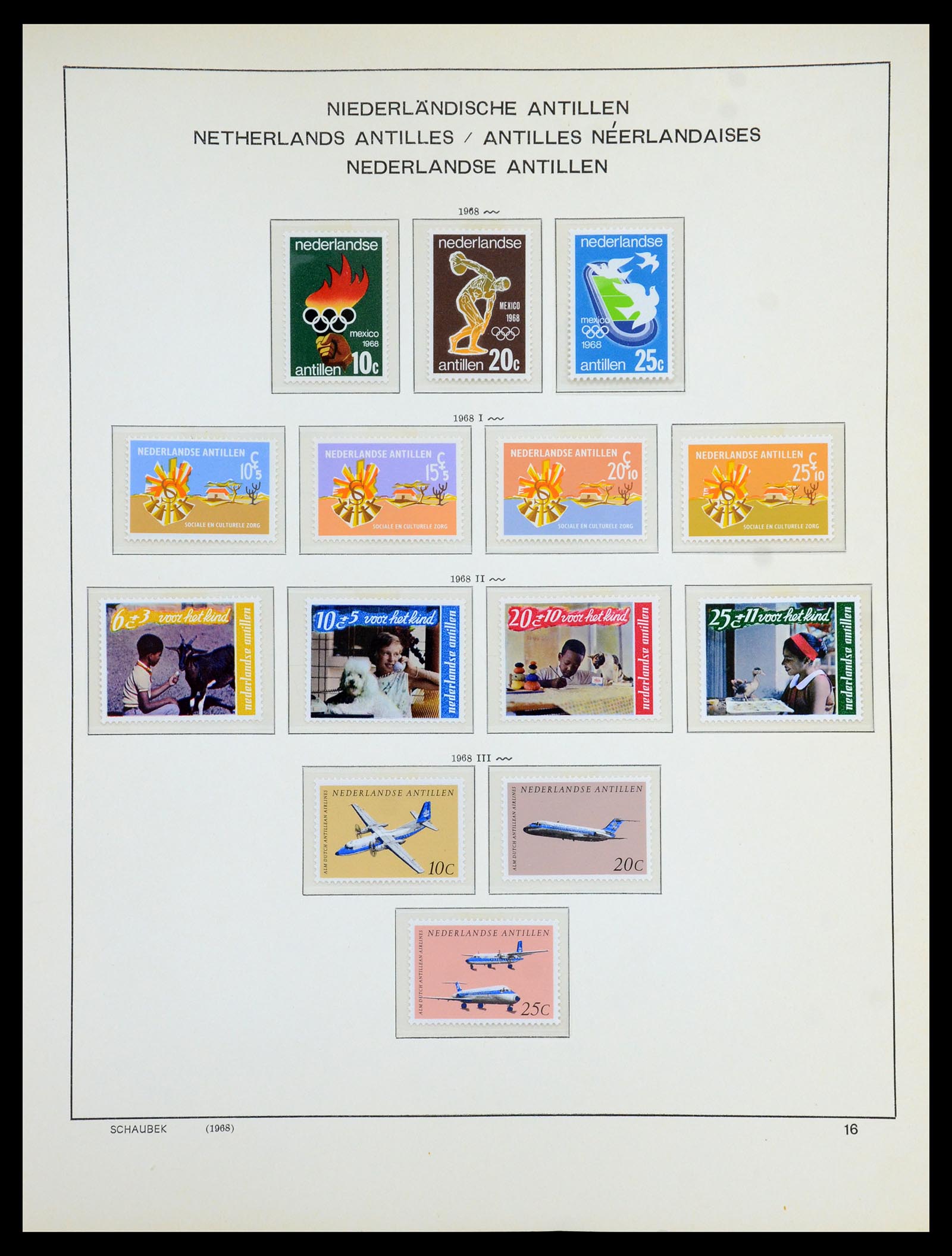 36380 041 - Postzegelverzameling 36380 Curaçao en Nederlandse Antillen 1873-1996.